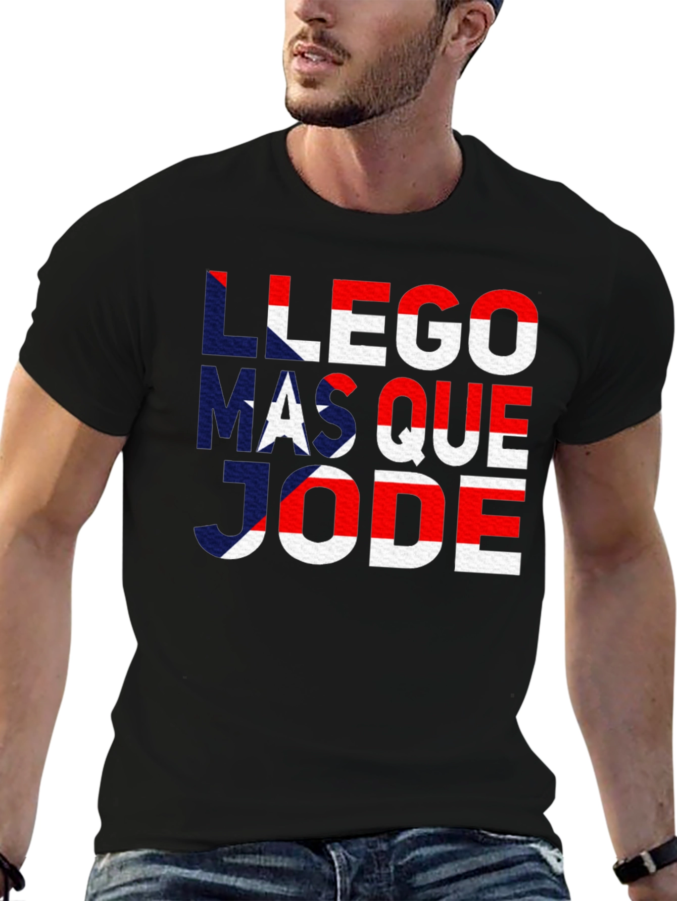 Llego Mas Que Jode Puerto Rico Flag T-Shirt