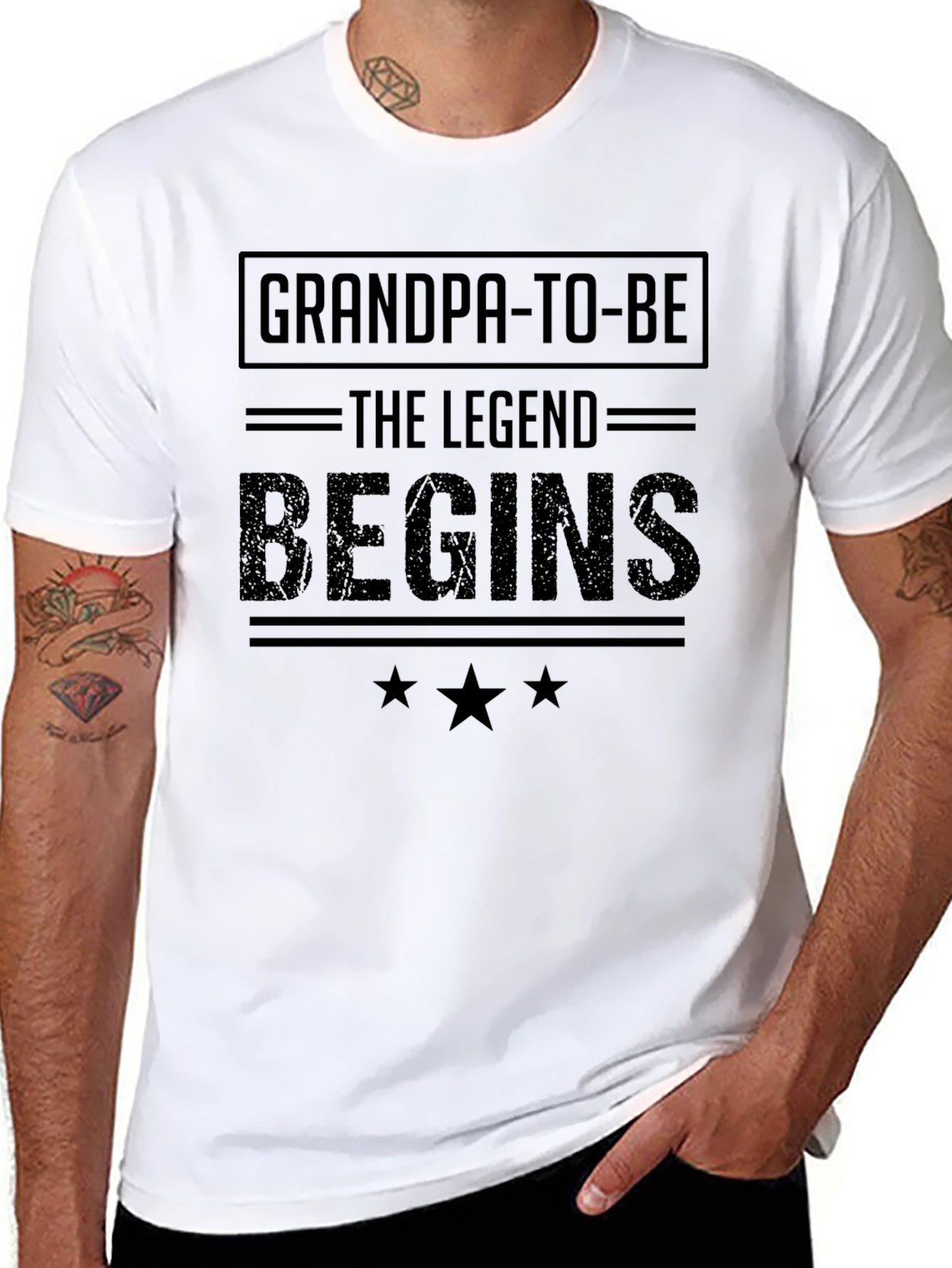 Grandpa-To-Be Legend Begins T-Shirt