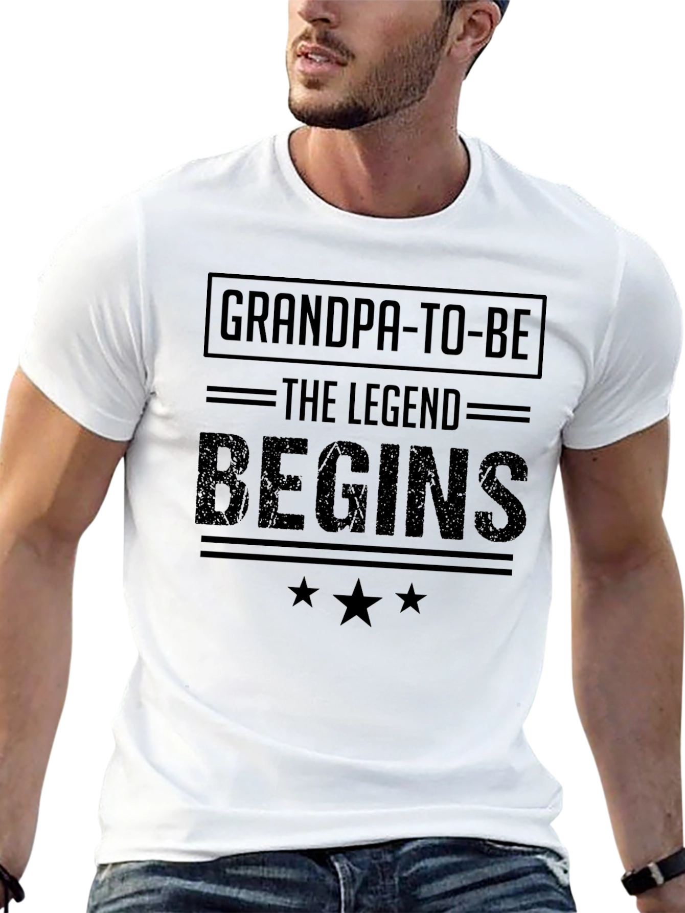 Grandpa-To-Be Legend Begins T-Shirt