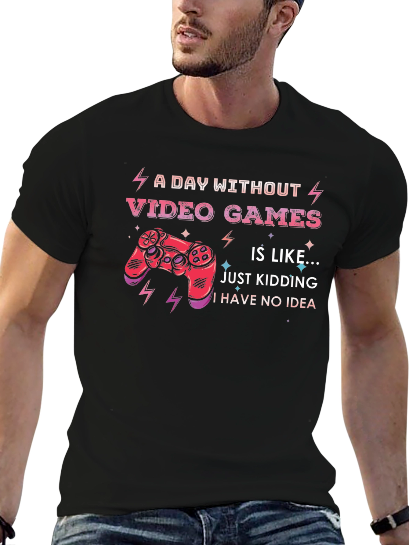 Funny Video Game T-Shirt: A Day Without Video Games