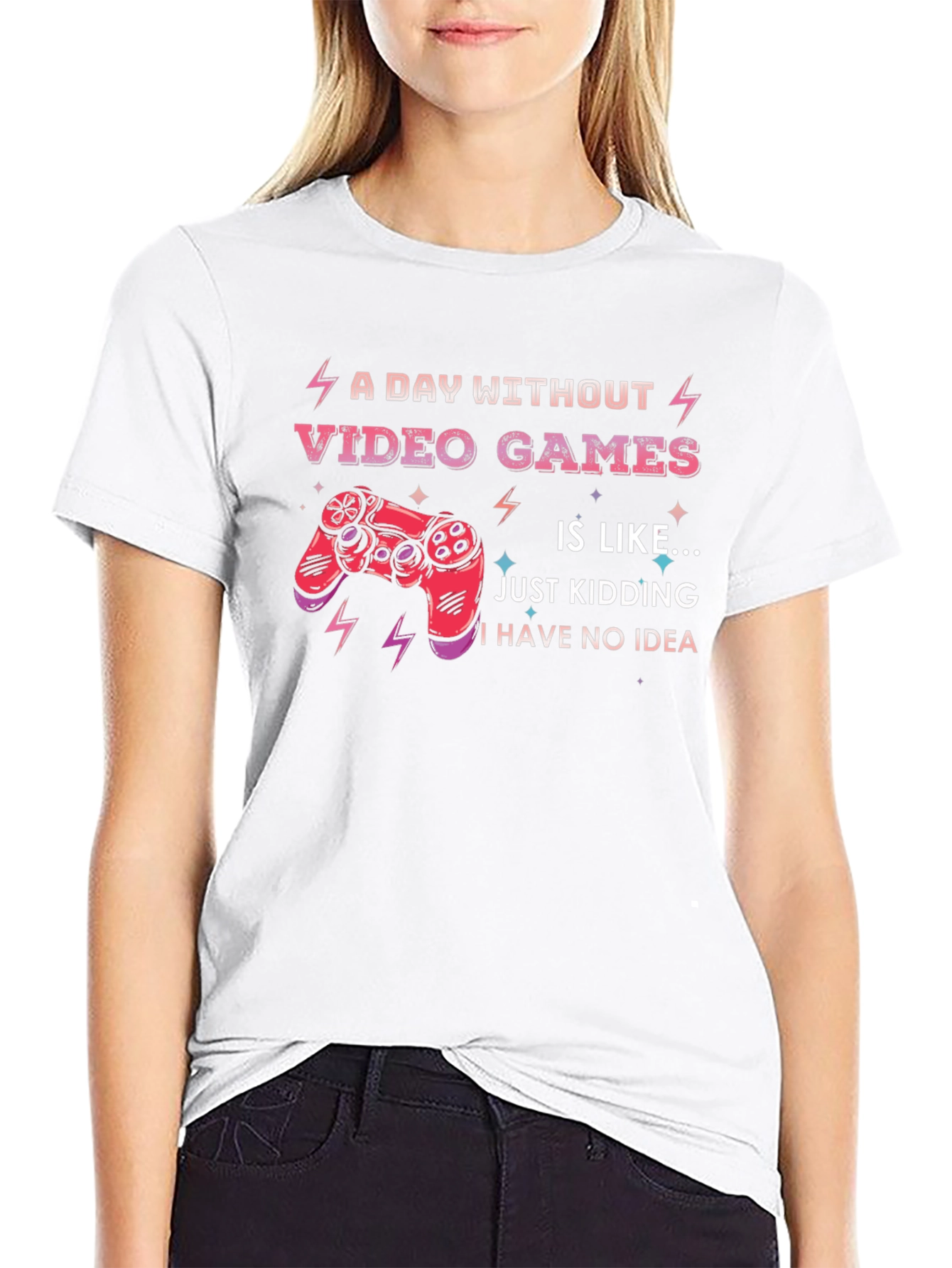 Funny Video Game T-Shirt: A Day Without Video Games