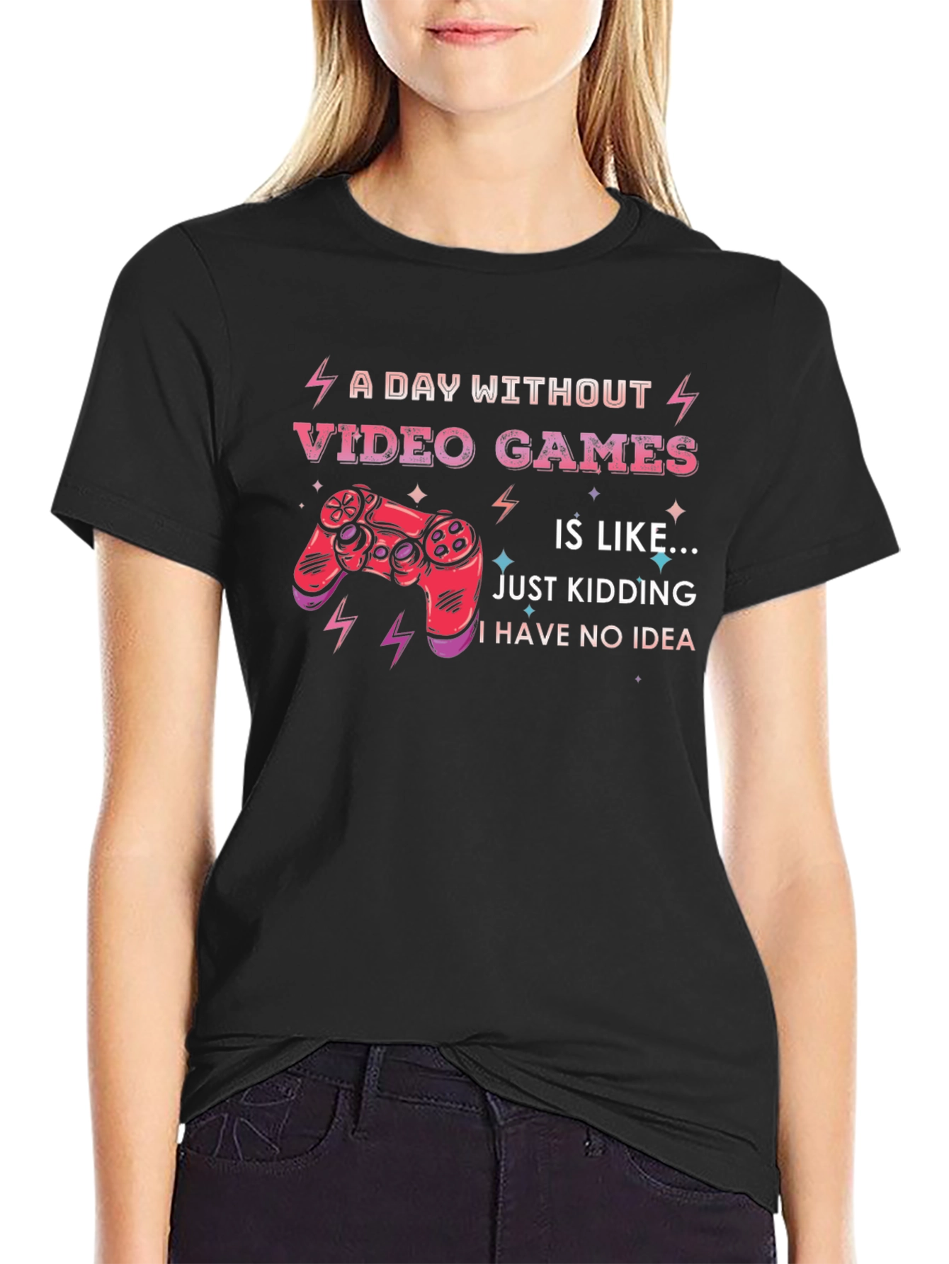 Funny Video Game T-Shirt: A Day Without Video Games