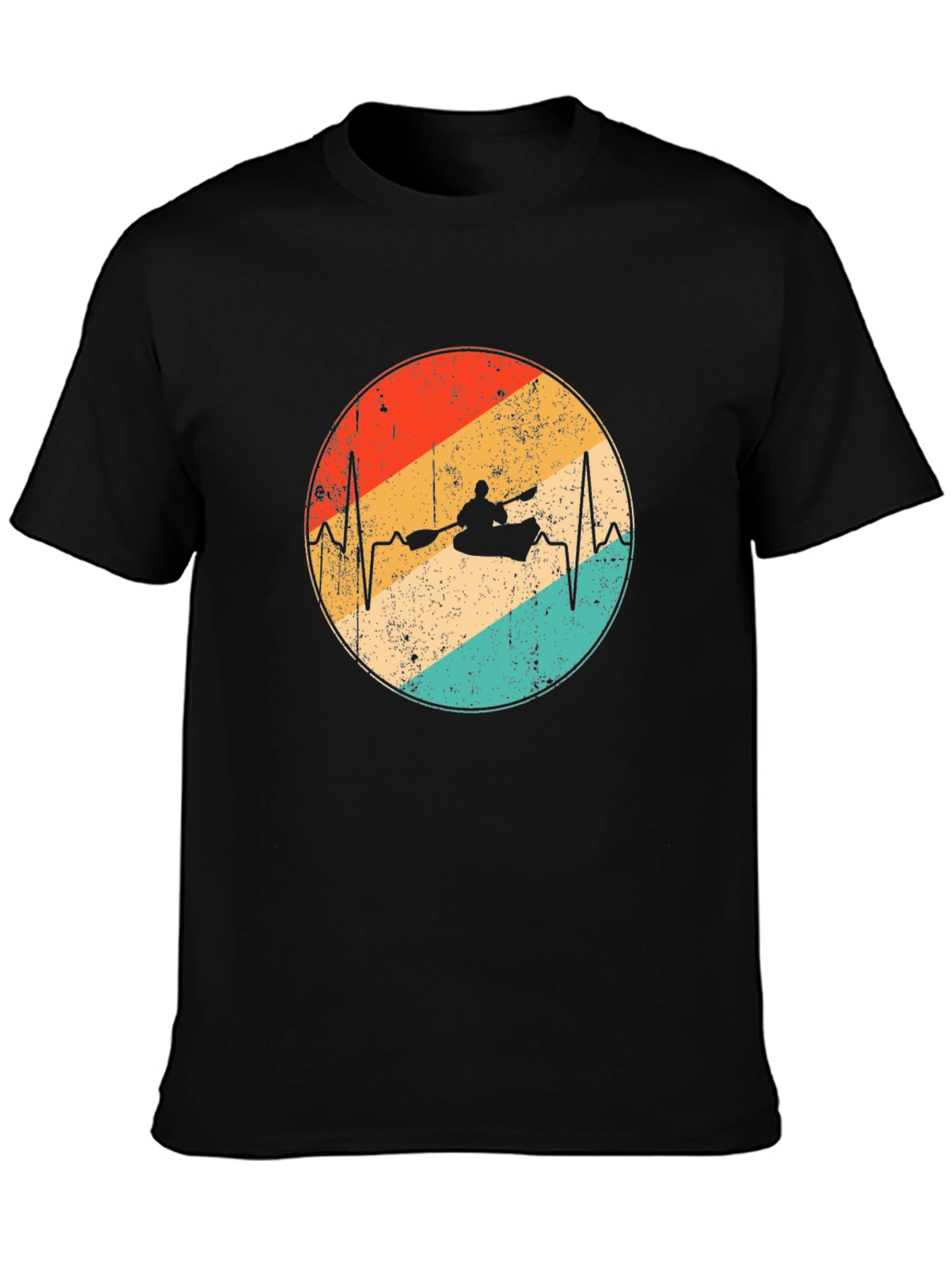Kayaking Heartbeat T-Shirt - Outdoor Adventure Tee
