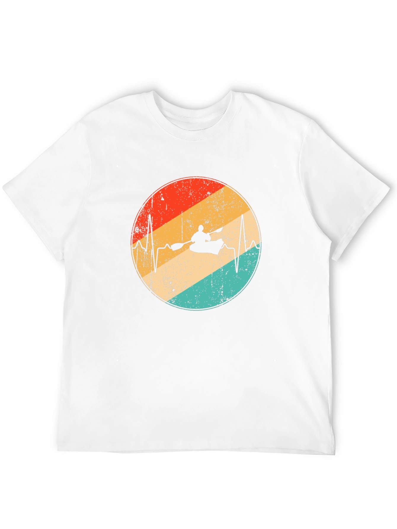 Kayaking Heartbeat T-Shirt - Outdoor Adventure Tee
