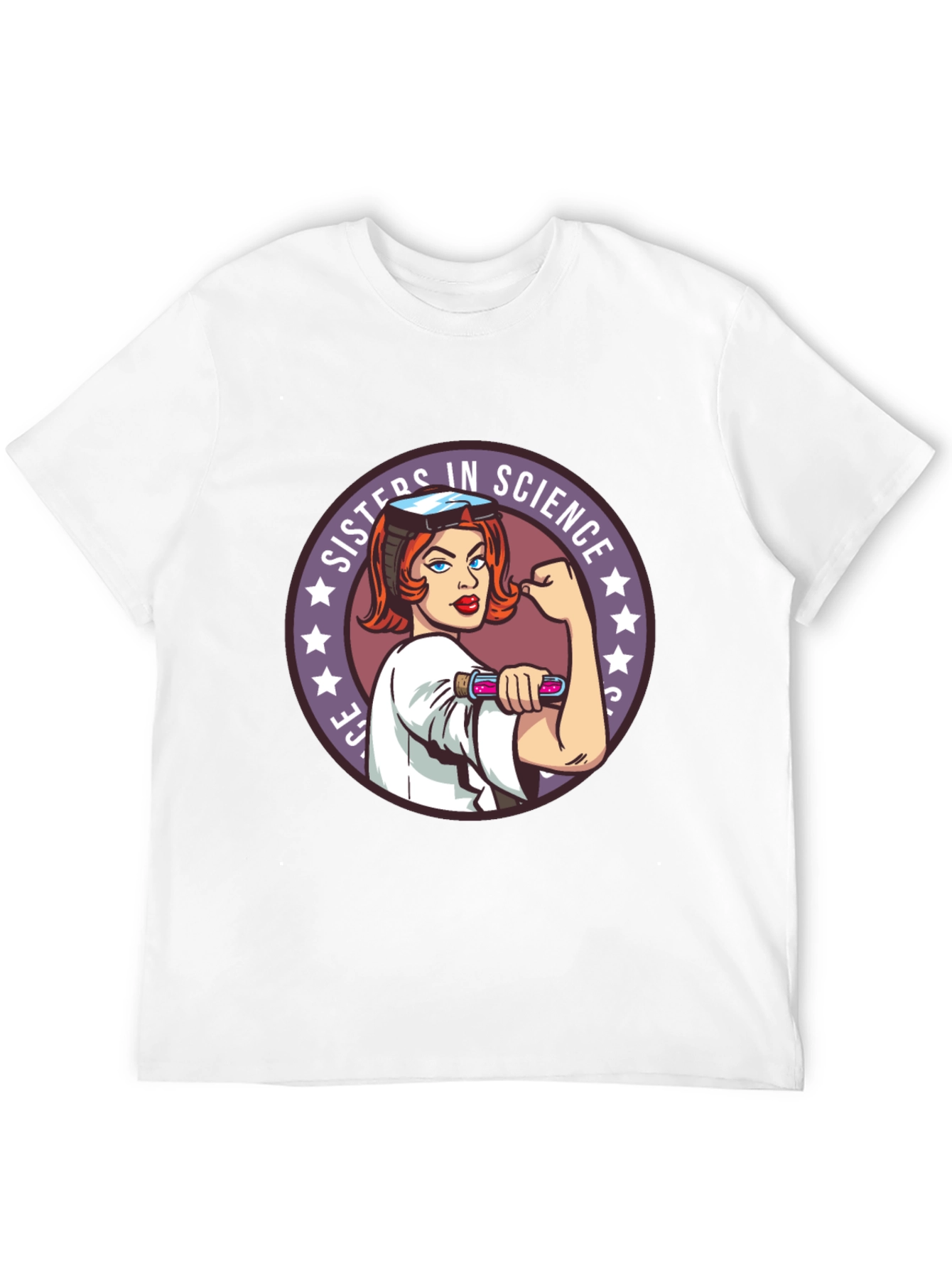 Sisters in Science Graphic T-Shirt - Empowering Women