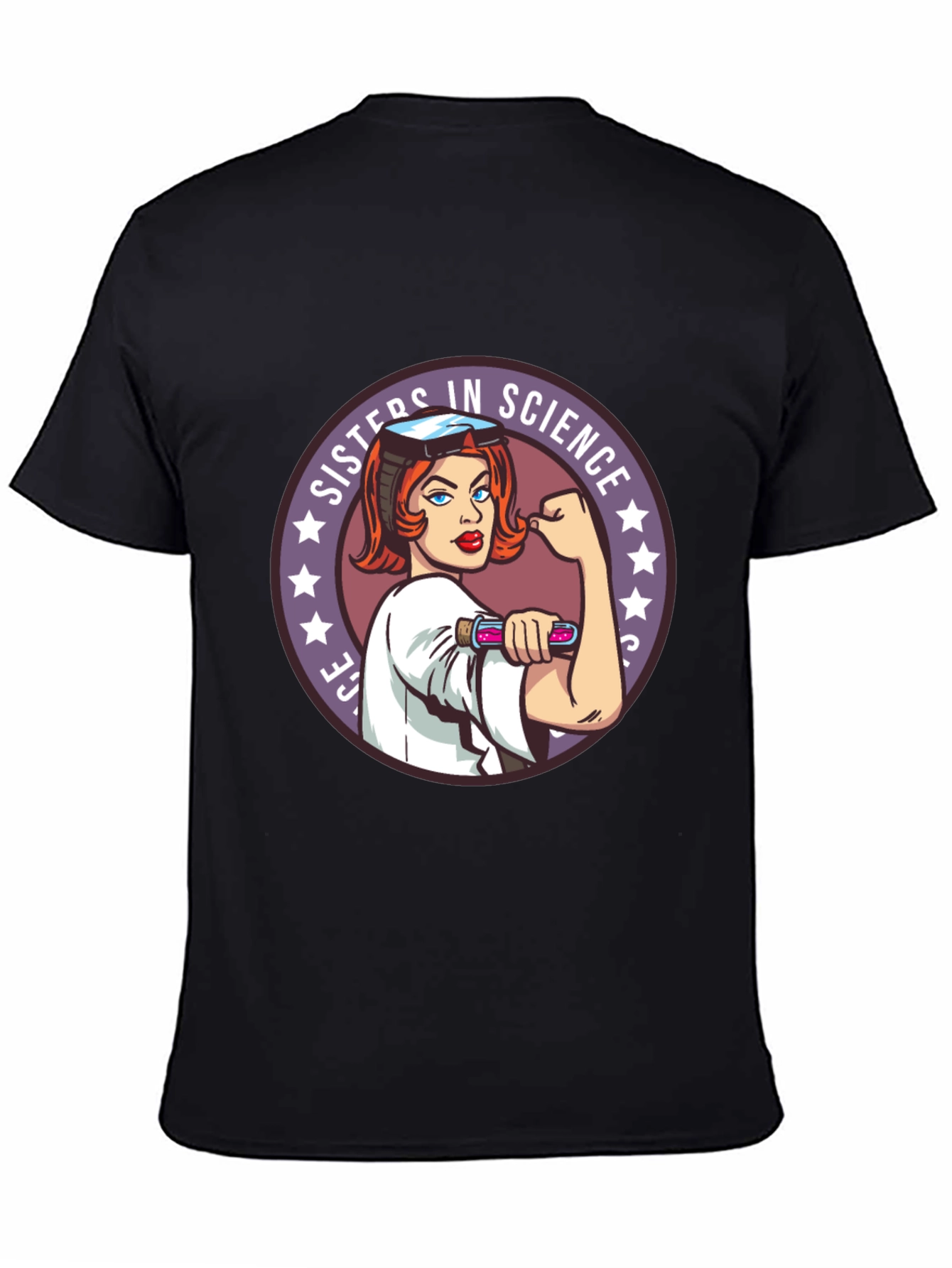 Sisters in Science Graphic T-Shirt - Empowering Women
