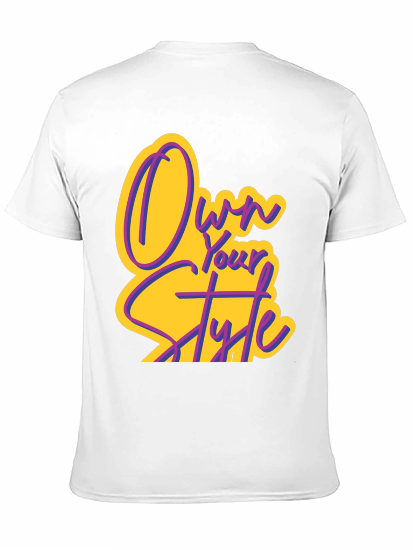Own Your Style Graphic Tee - Black Cotton T-Shirt
