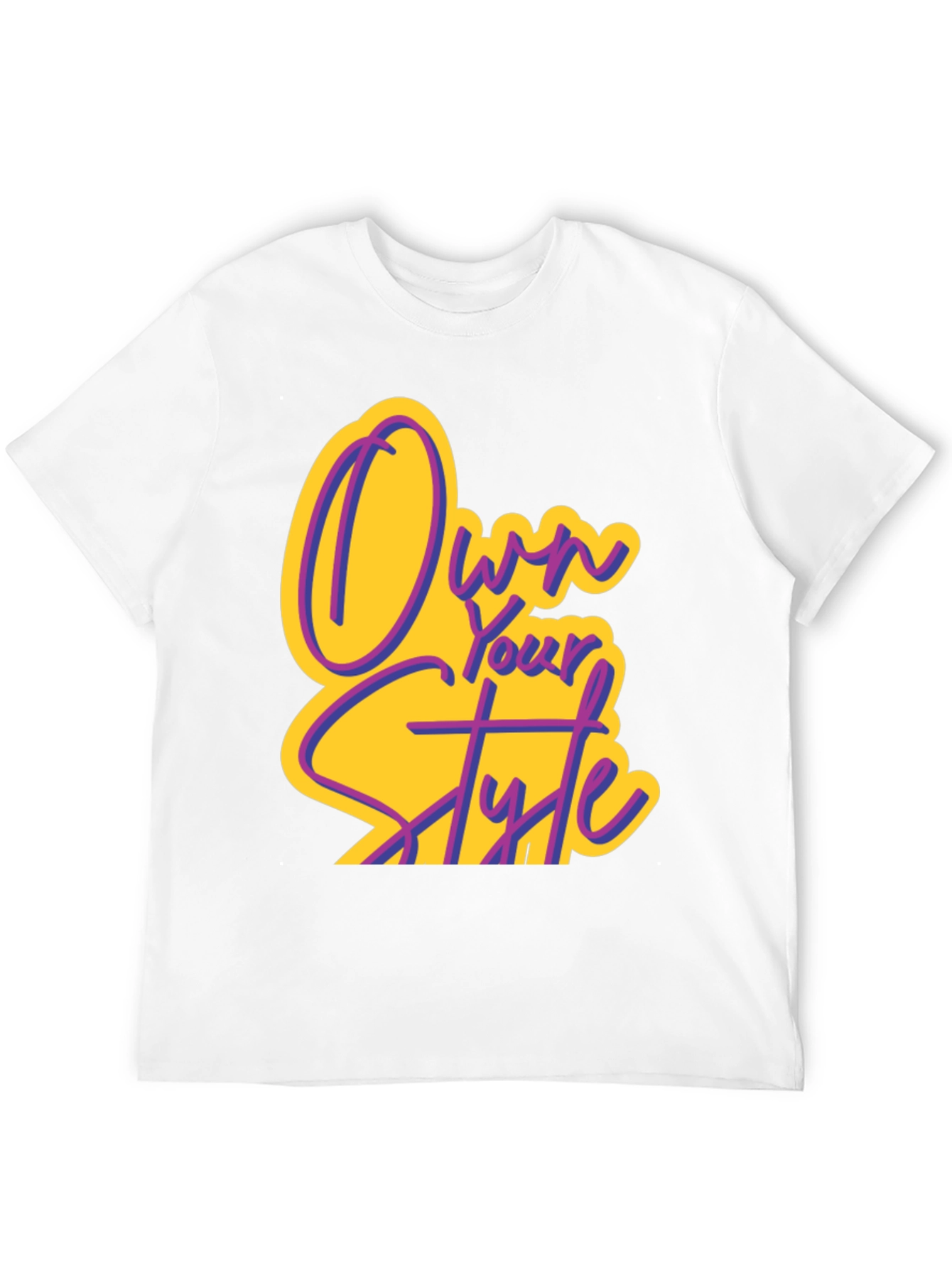 Own Your Style Graphic Tee - Black Cotton T-Shirt