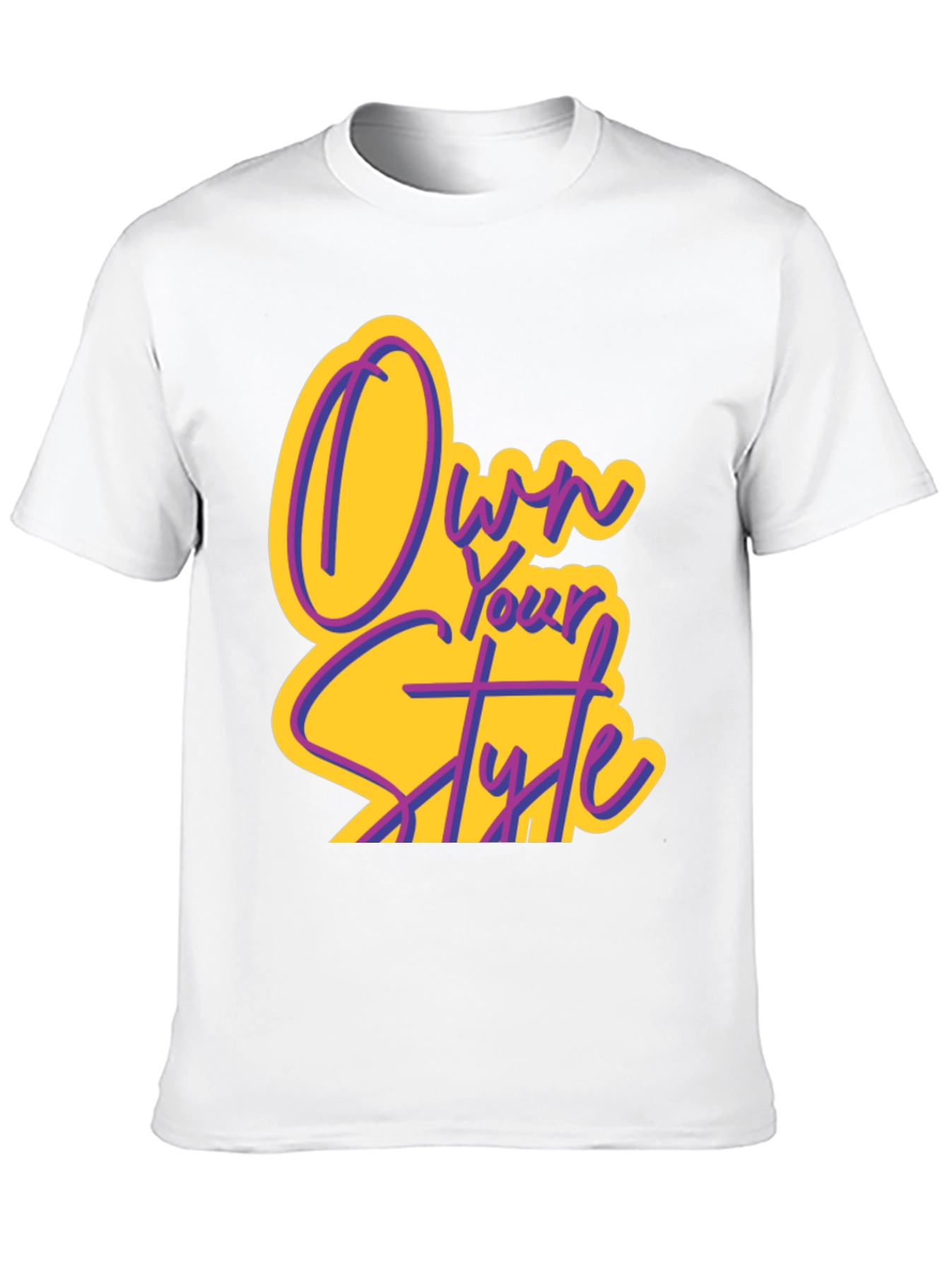 Own Your Style Graphic Tee - Black Cotton T-Shirt