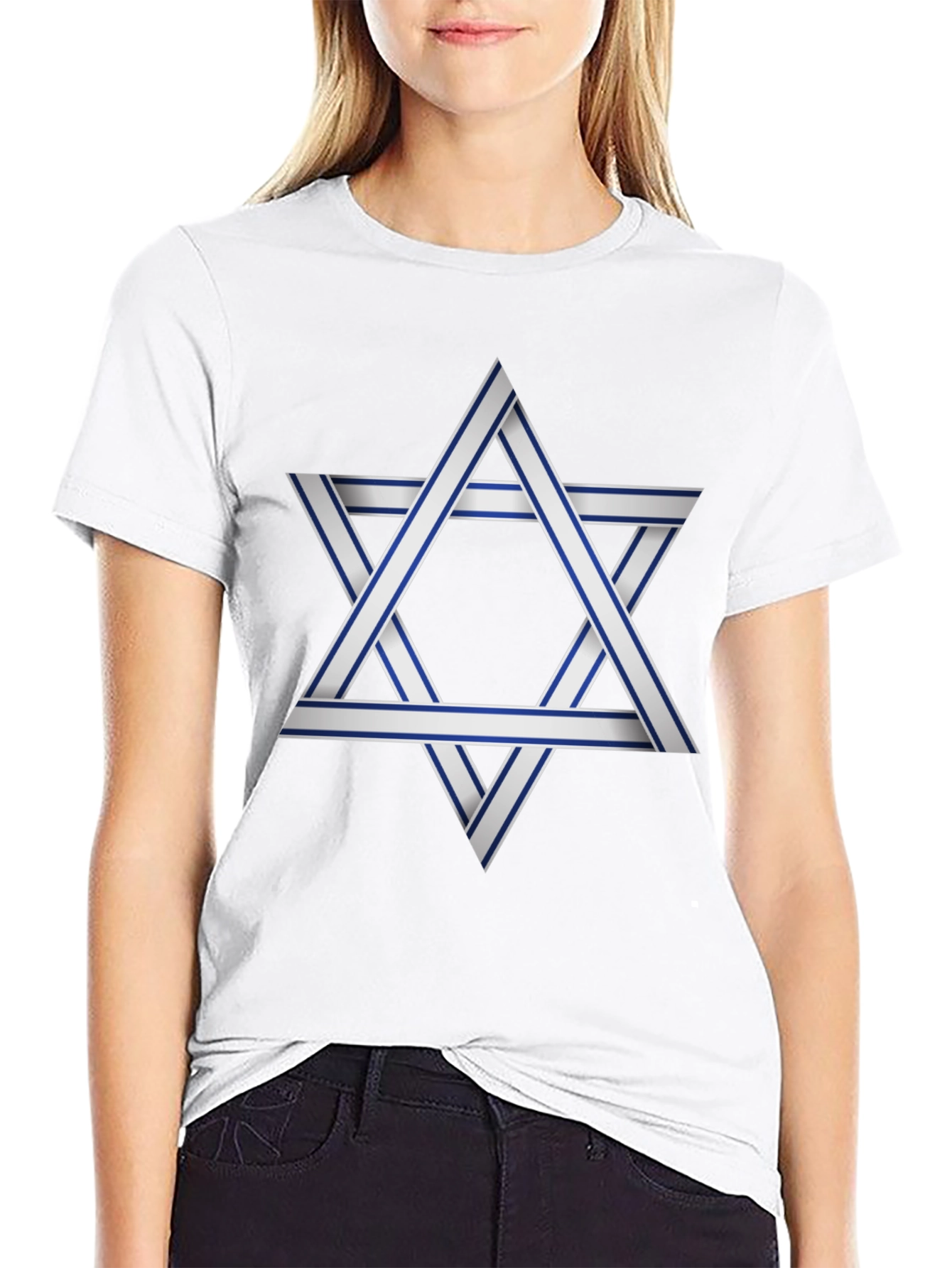 Star of David Graphic Black T-Shirt
