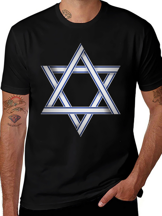 Star of David Graphic Black T-Shirt