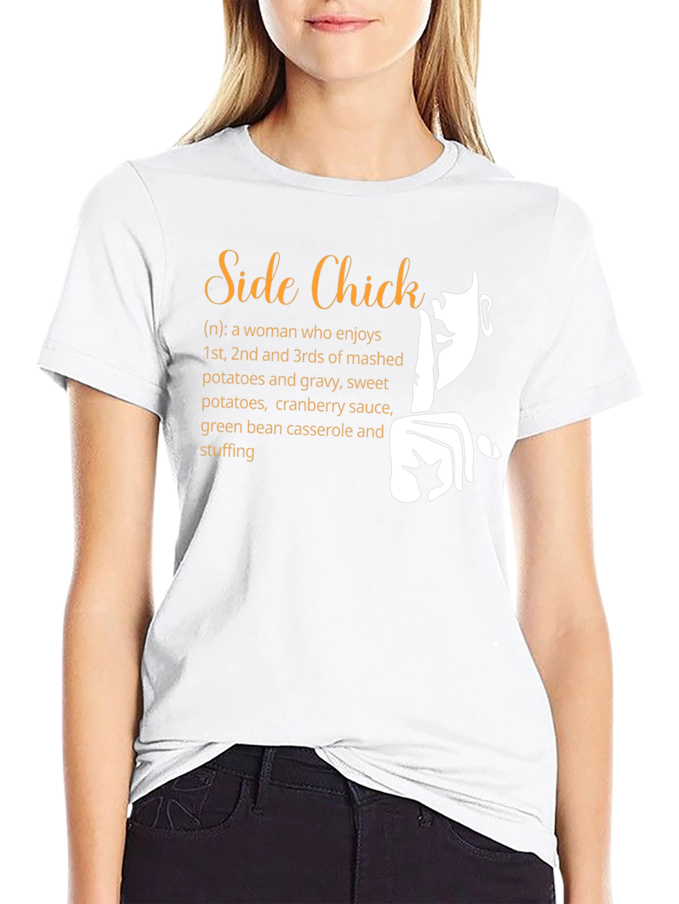 Funny Side Chick Thanksgiving T-Shirt