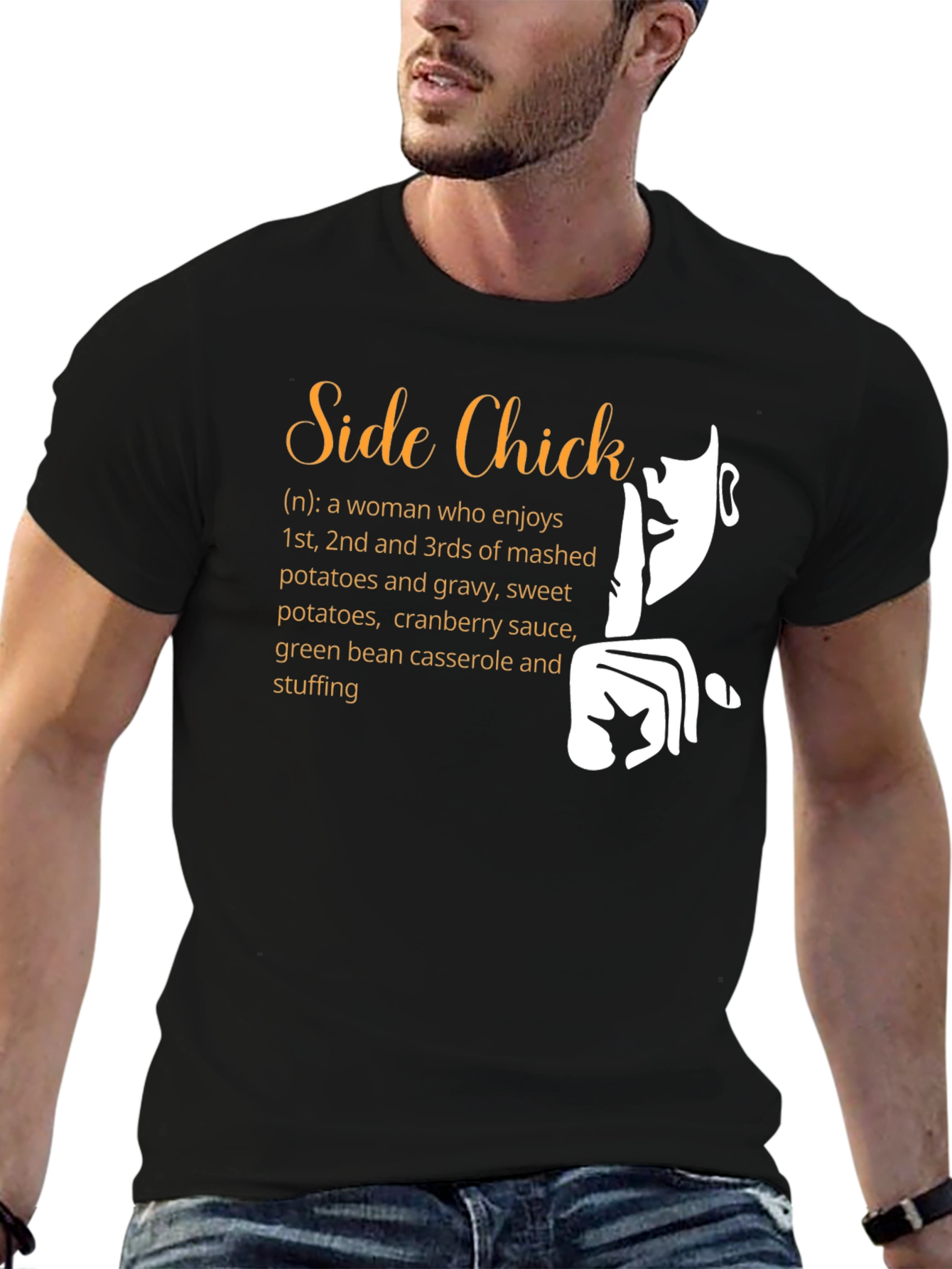 Funny Side Chick Thanksgiving T-Shirt