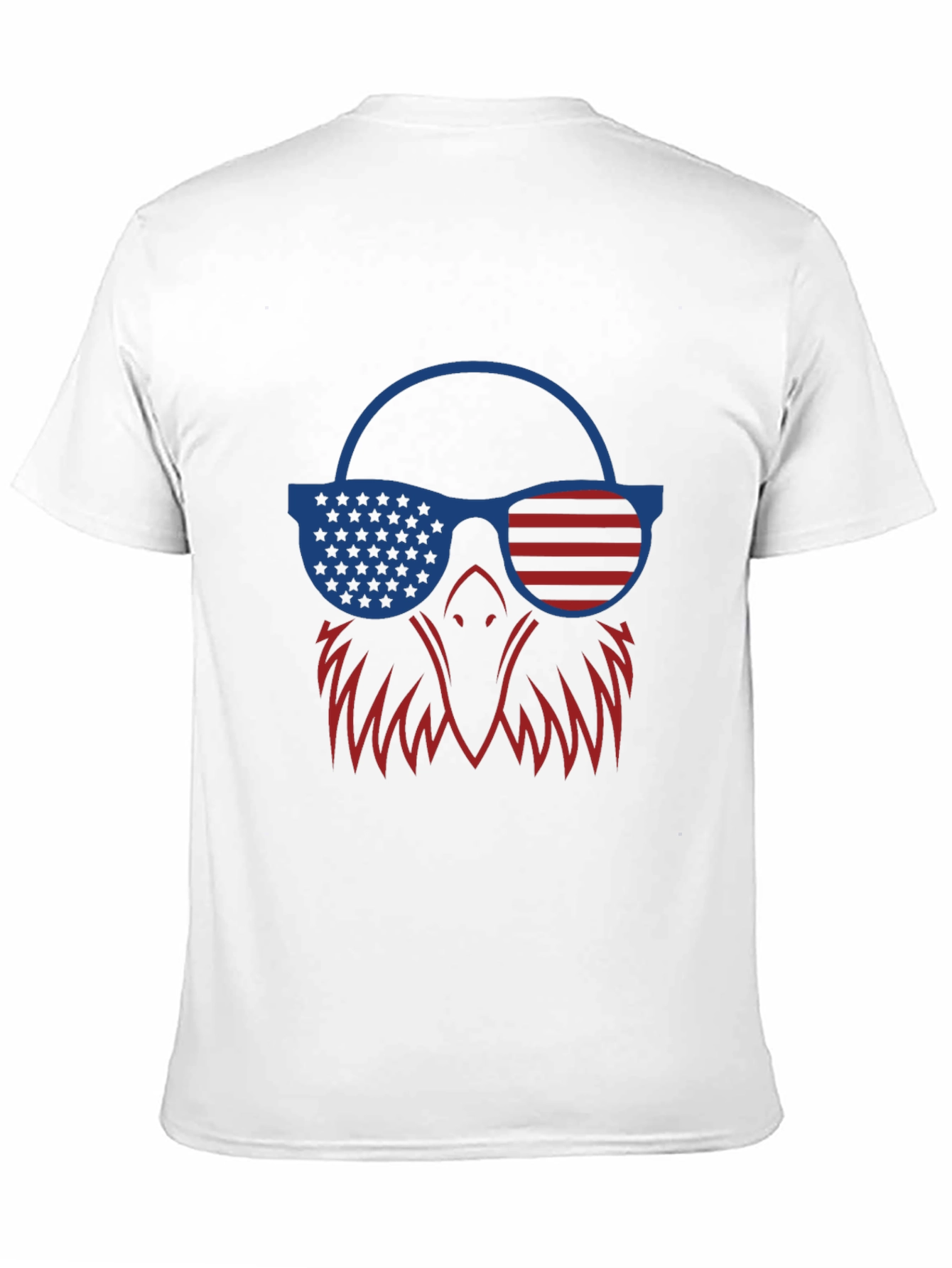 Patriotic Eagle T-Shirt - USA Flag Sunglasses