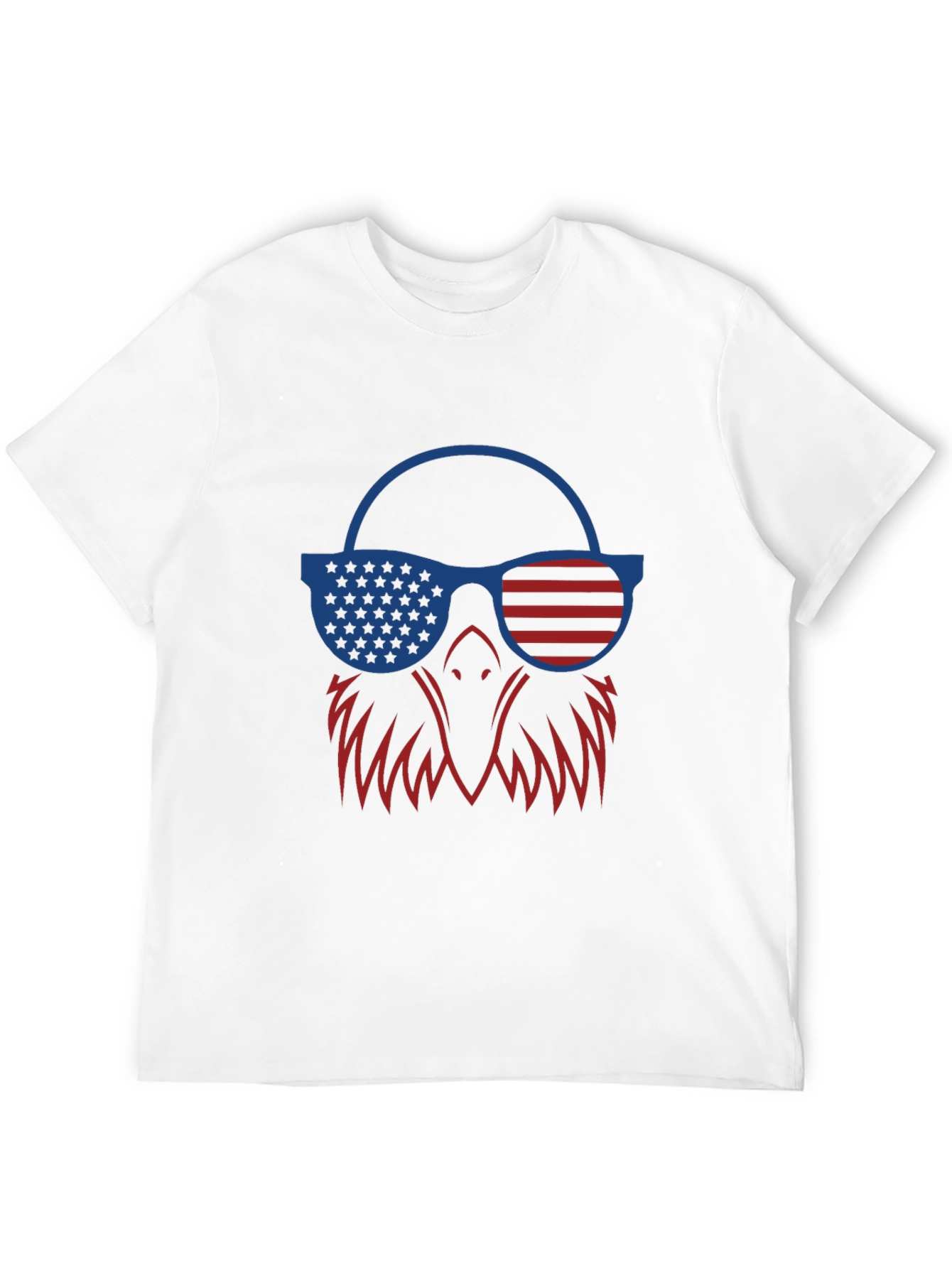 Patriotic Eagle T-Shirt - USA Flag Sunglasses