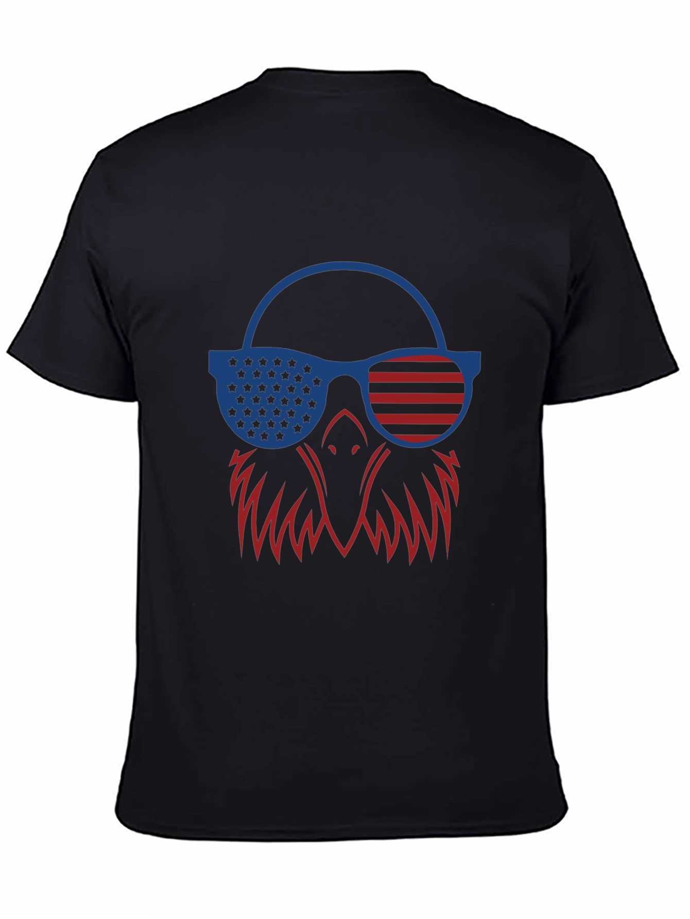 Patriotic Eagle T-Shirt - USA Flag Sunglasses