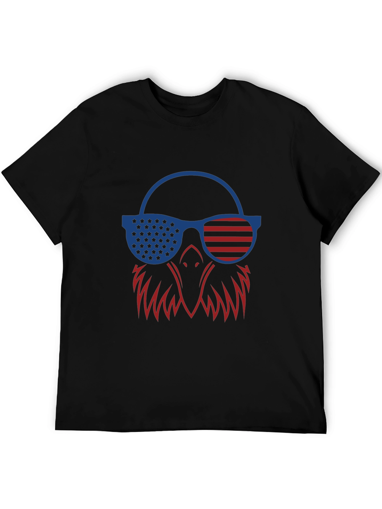 Patriotic Eagle T-Shirt - USA Flag Sunglasses