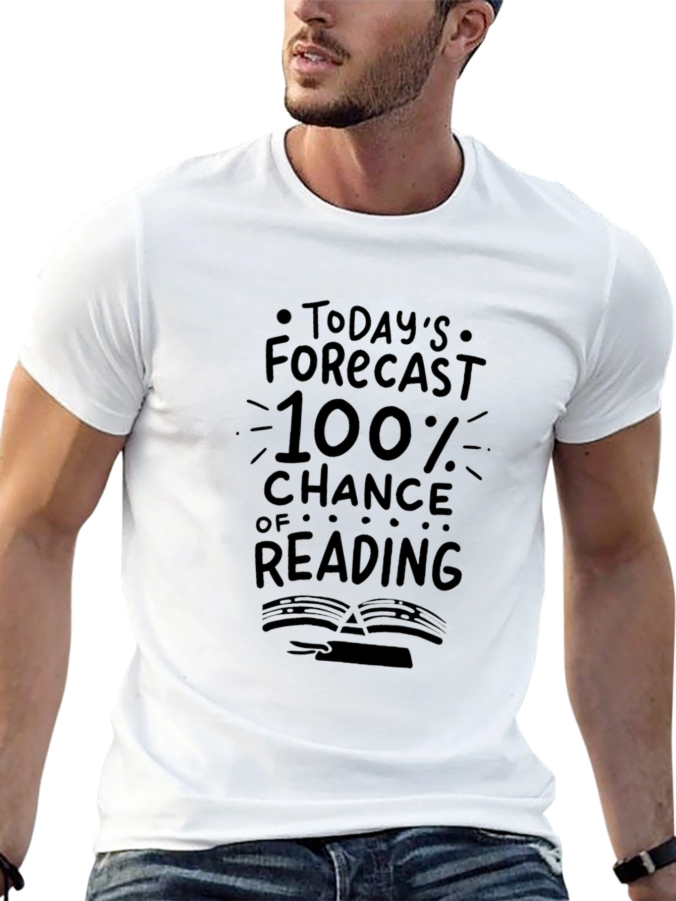 Reading Forecast Black T-Shirt
