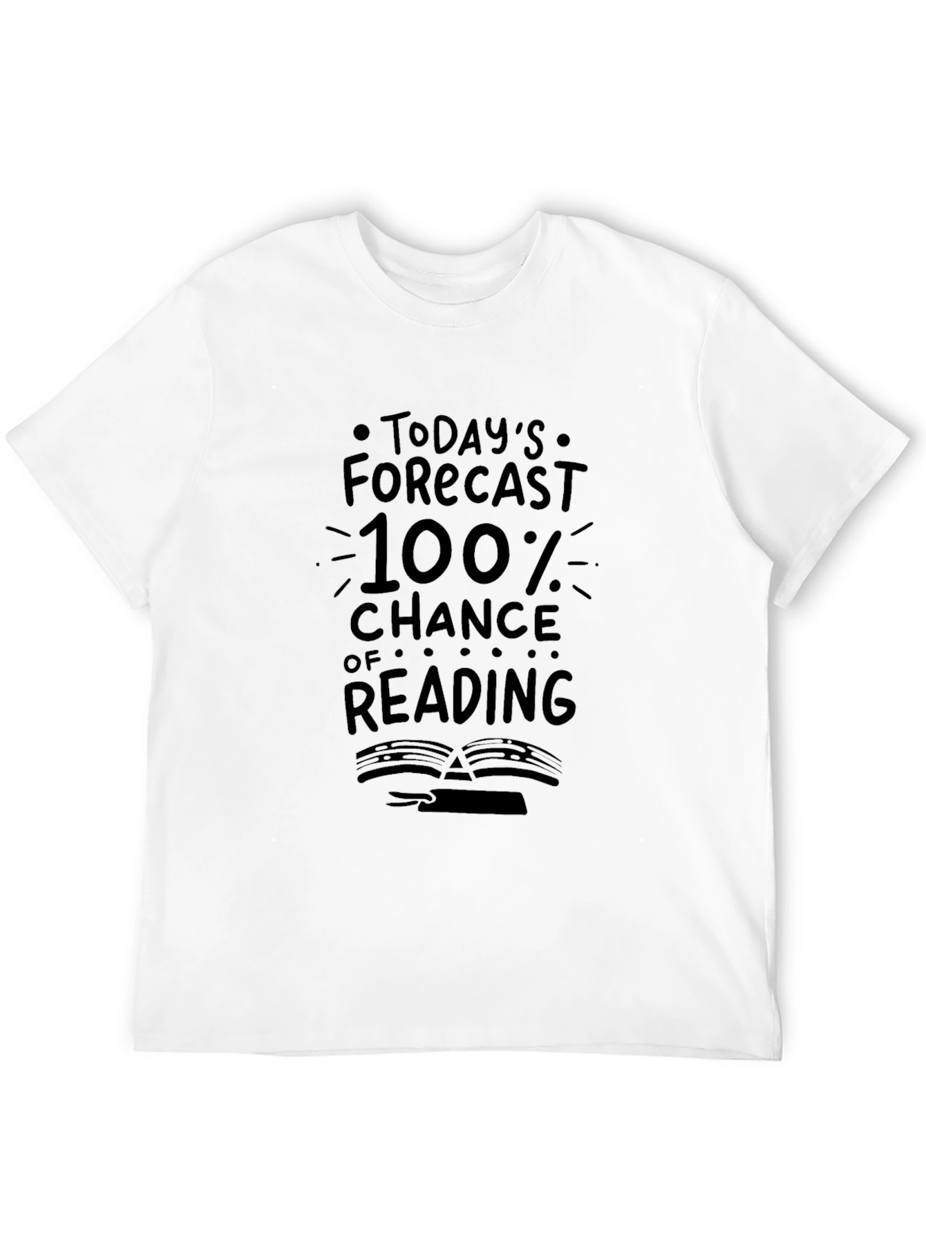 Reading Forecast Black T-Shirt