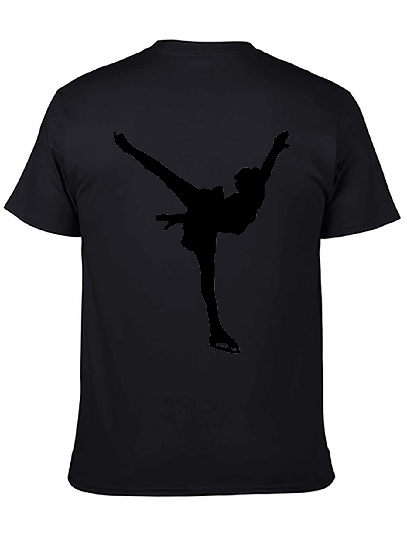 Figure Skater Silhouette Graphic Tee