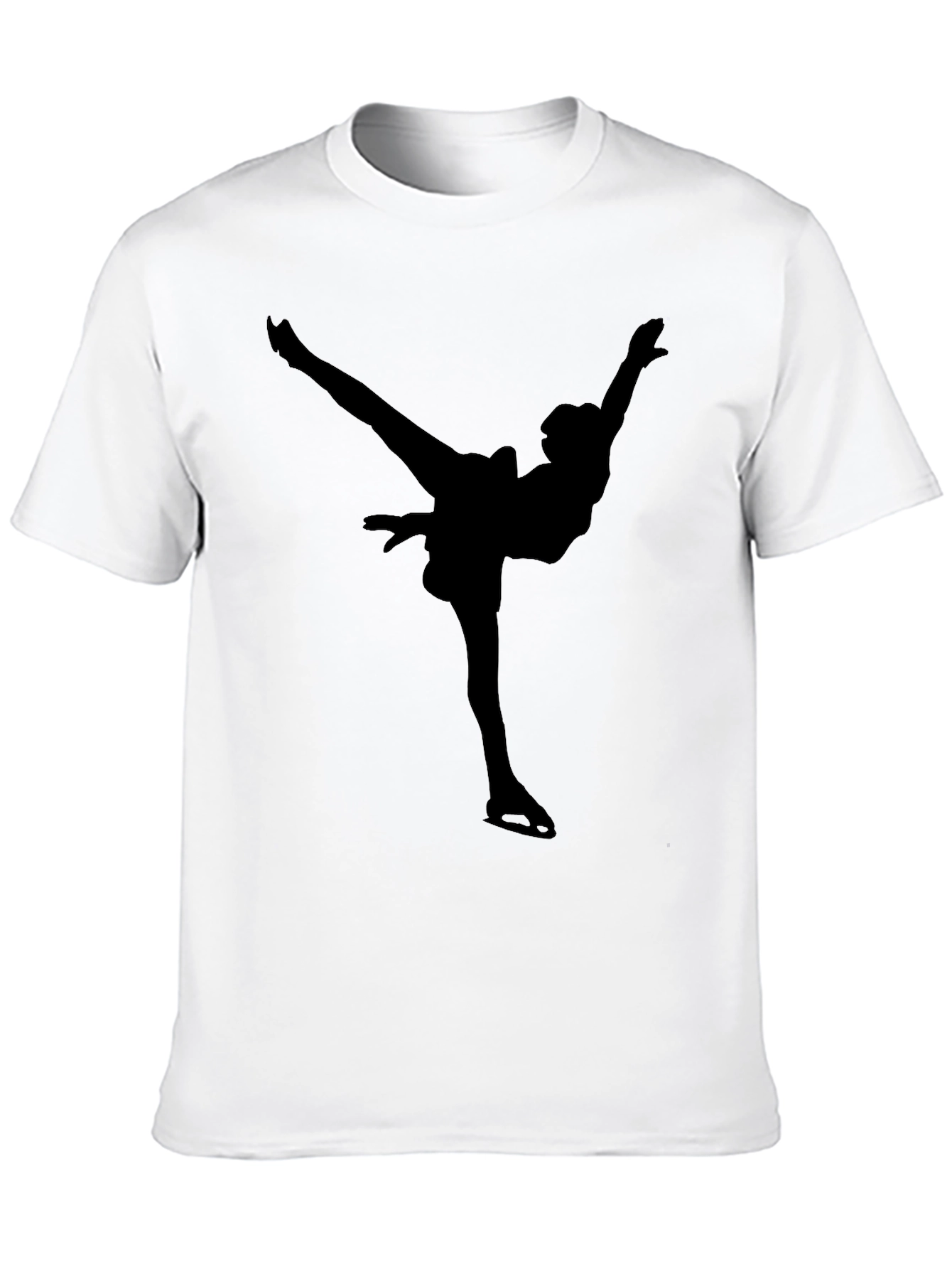 Figure Skater Silhouette Graphic Tee