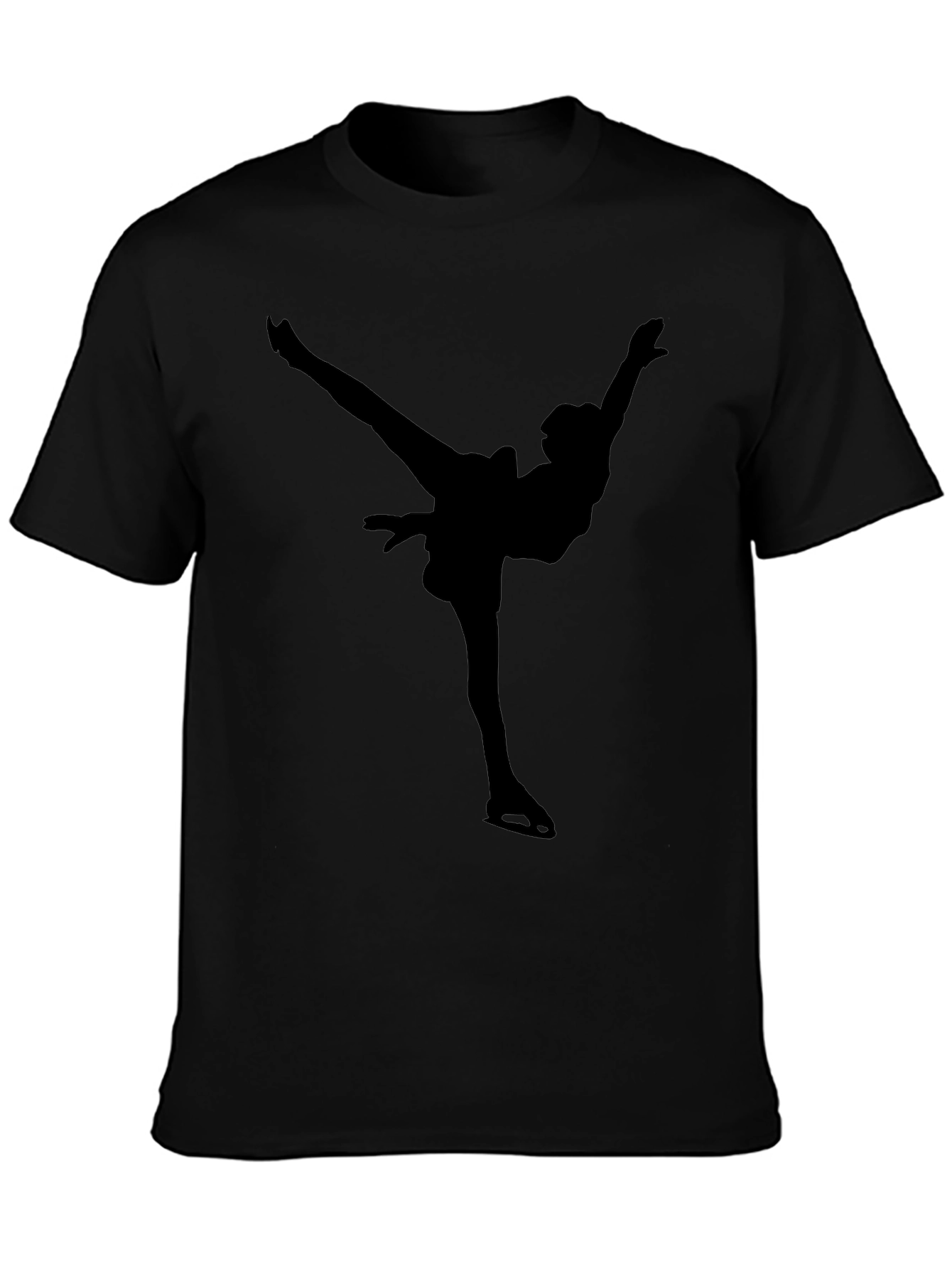 Figure Skater Silhouette Graphic Tee