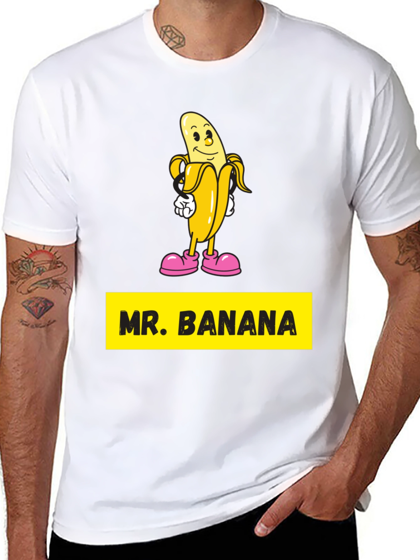 Mr. Banana T-Shirt - Funny Cartoon Fruit Tee