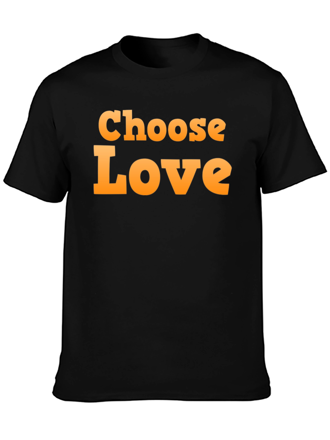 Choose Love Graphic Black T-Shirt