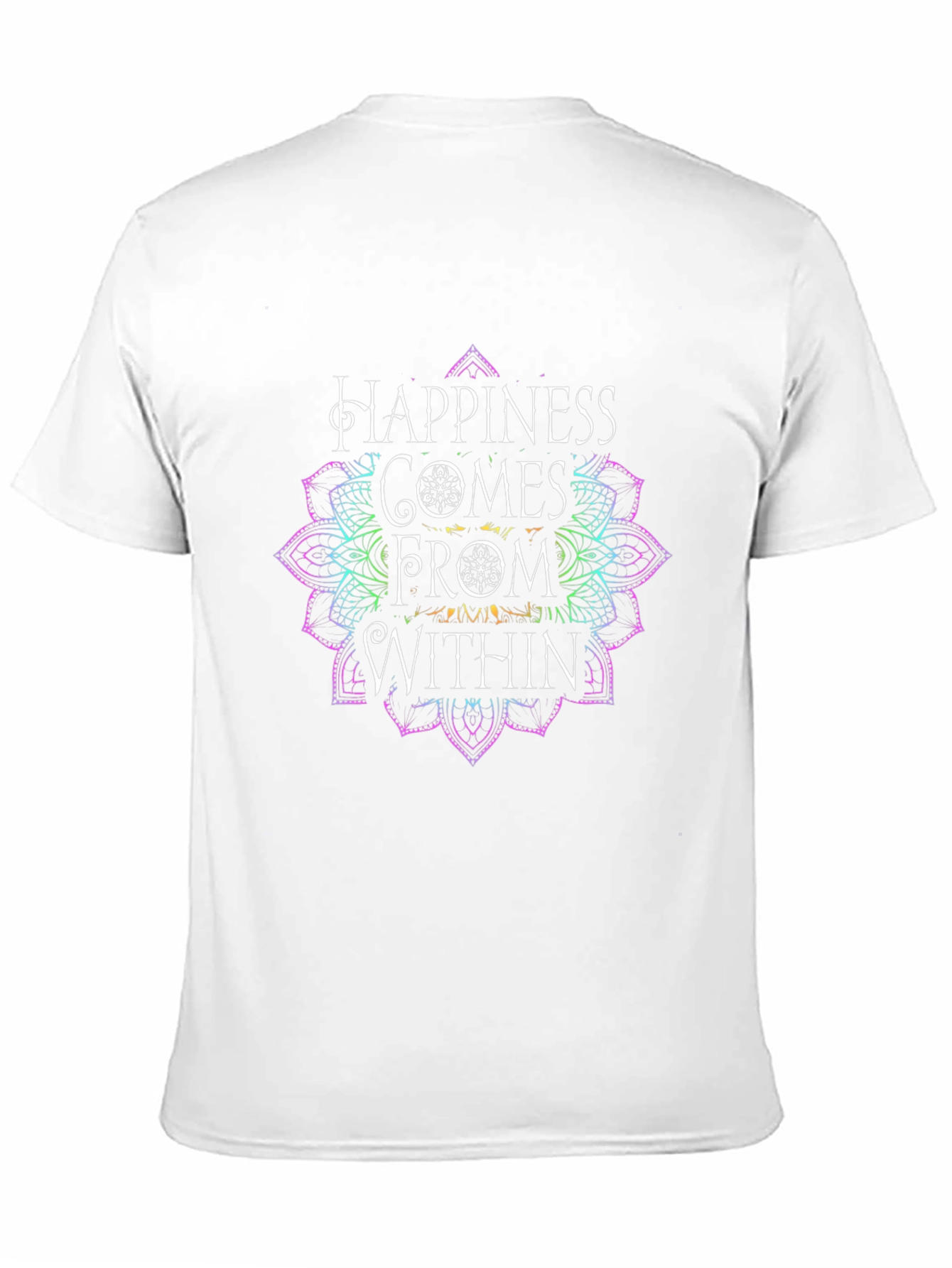 Happiness Within Graphic Tee - Black