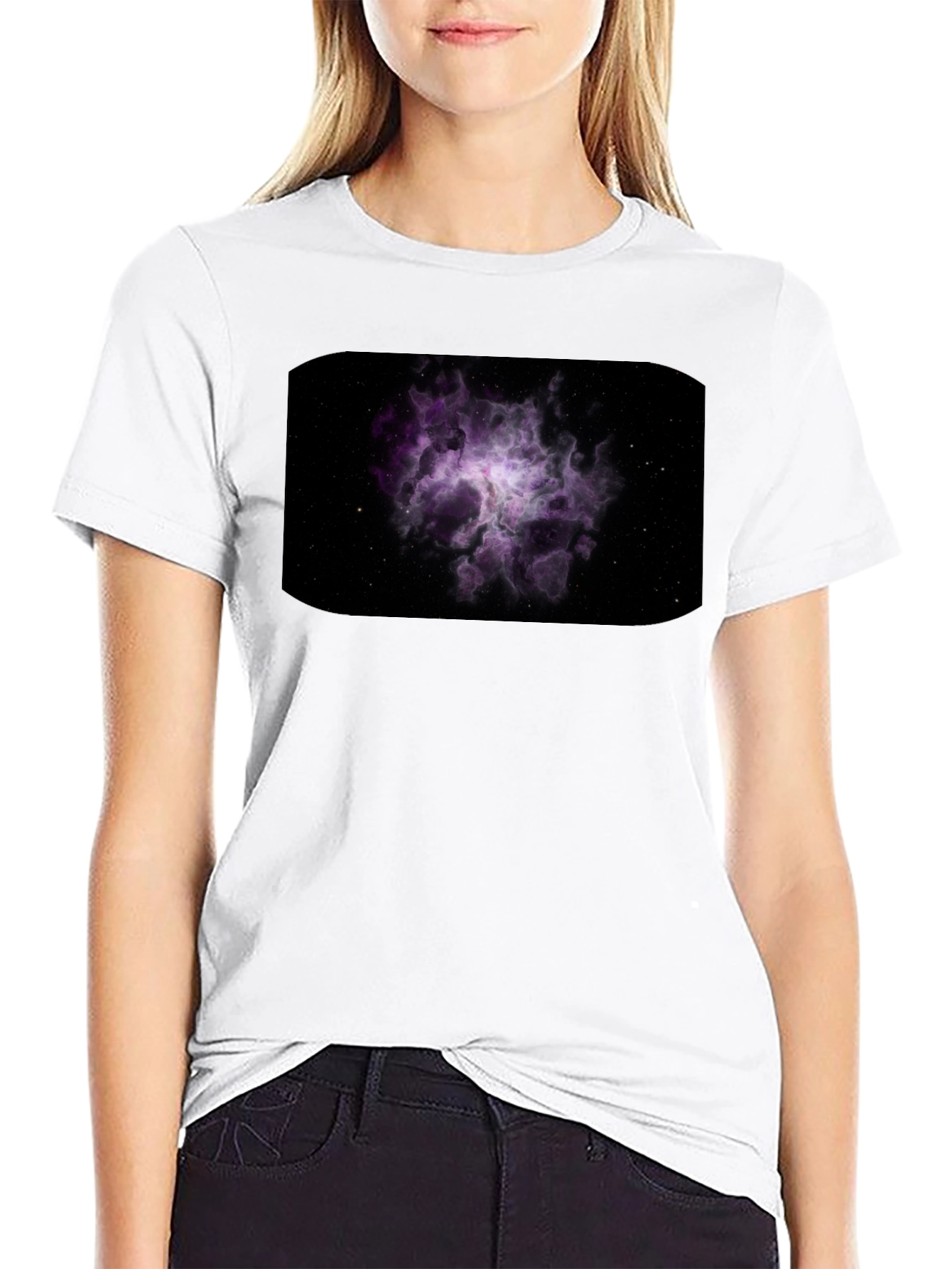 Nebula Print Black Tee
