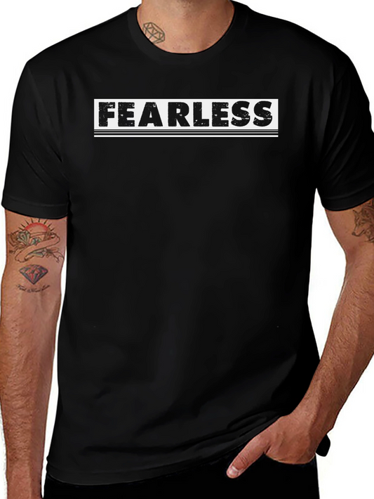 Fearless Graphic Tee - Mens Short Sleeve Black T-Shirt