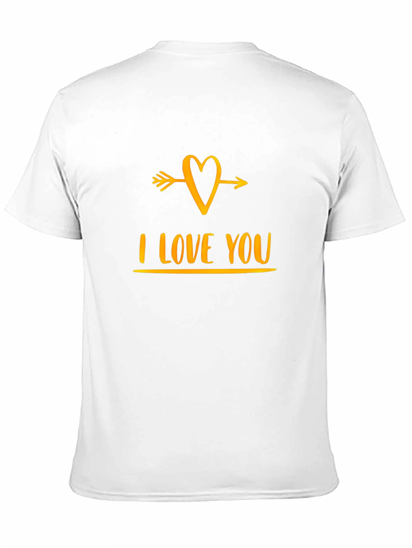 I Love You Heart Arrow Black Graphic Tee