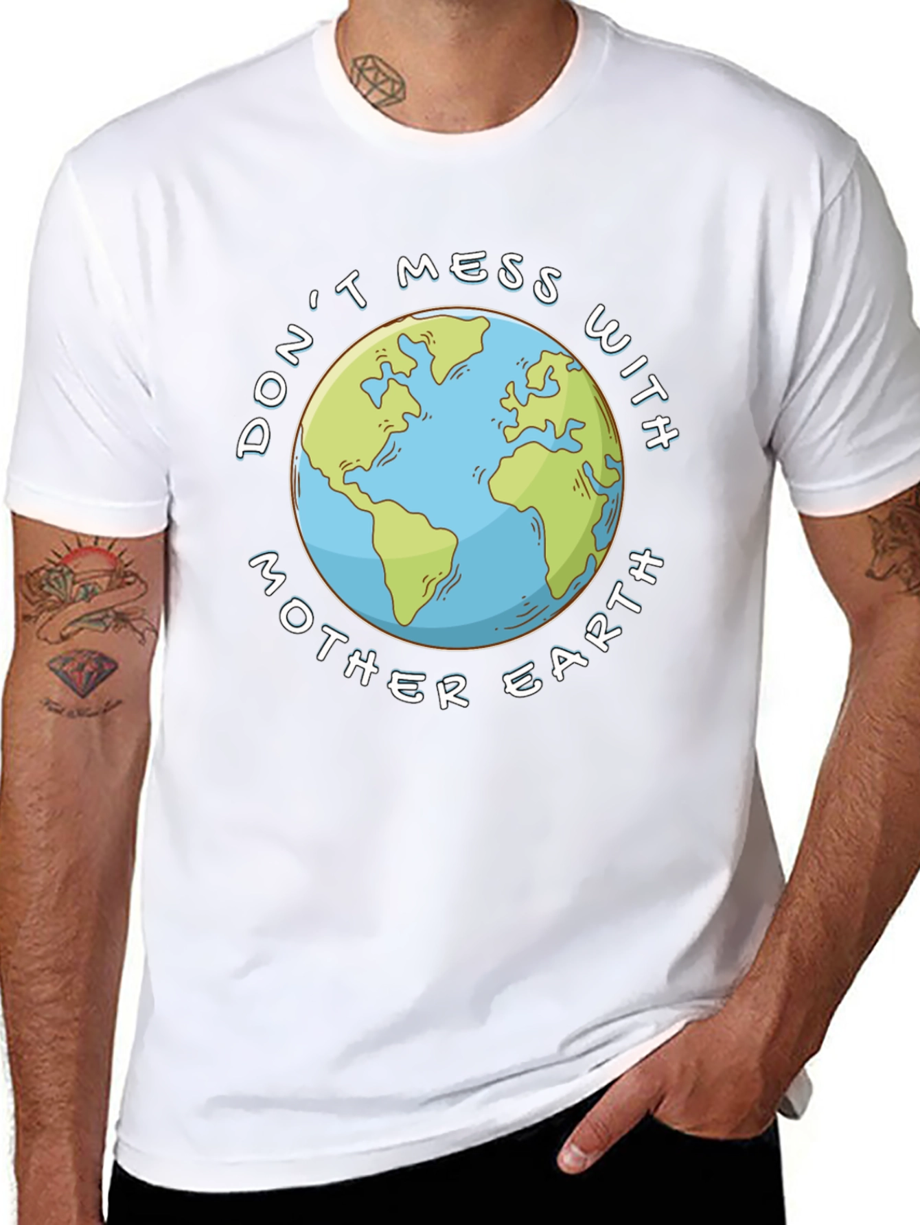 Dont Mess With Mother Earth Black T-Shirt