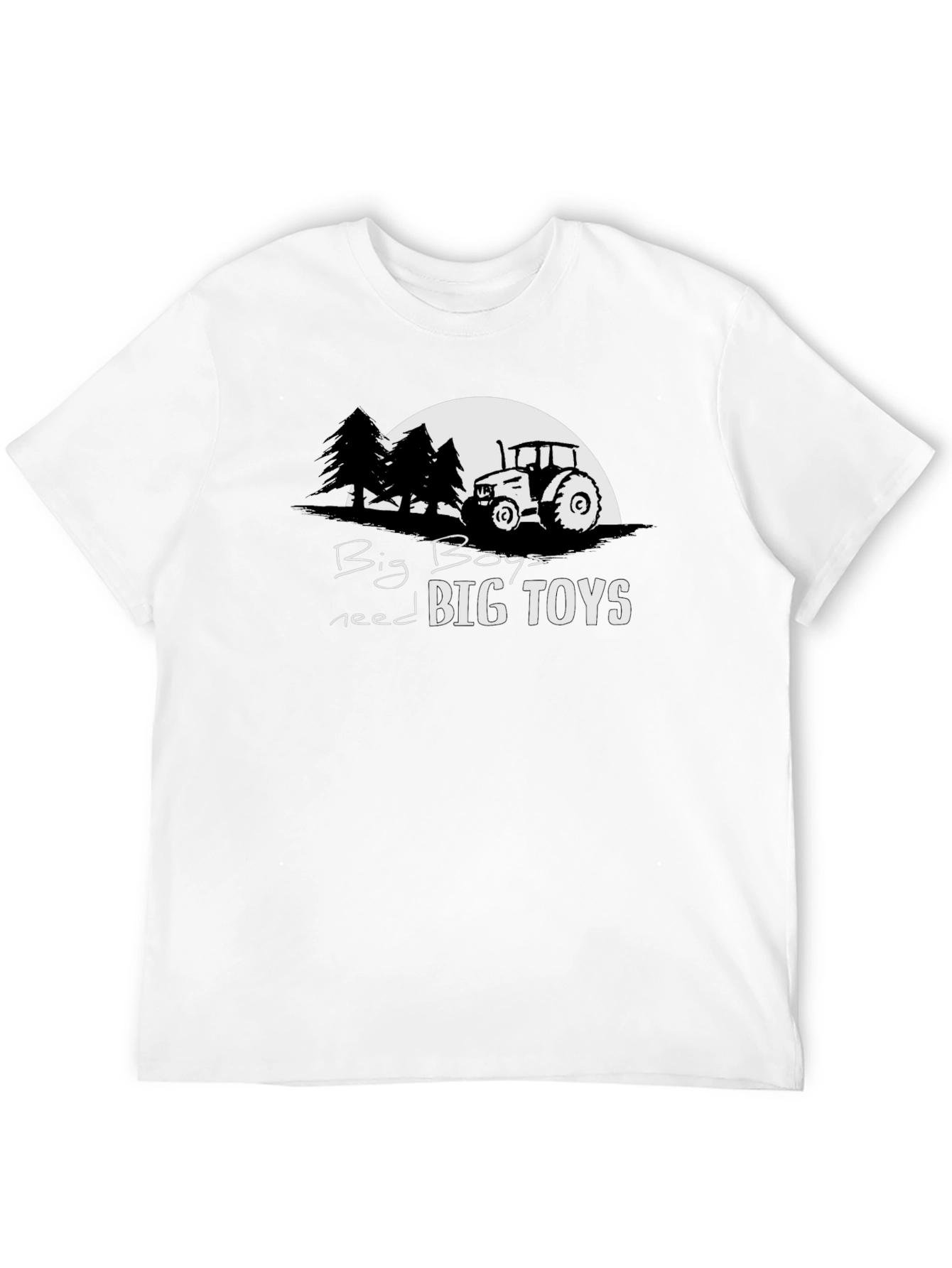 Big Boys Big Toys Tractor Graphic Tee