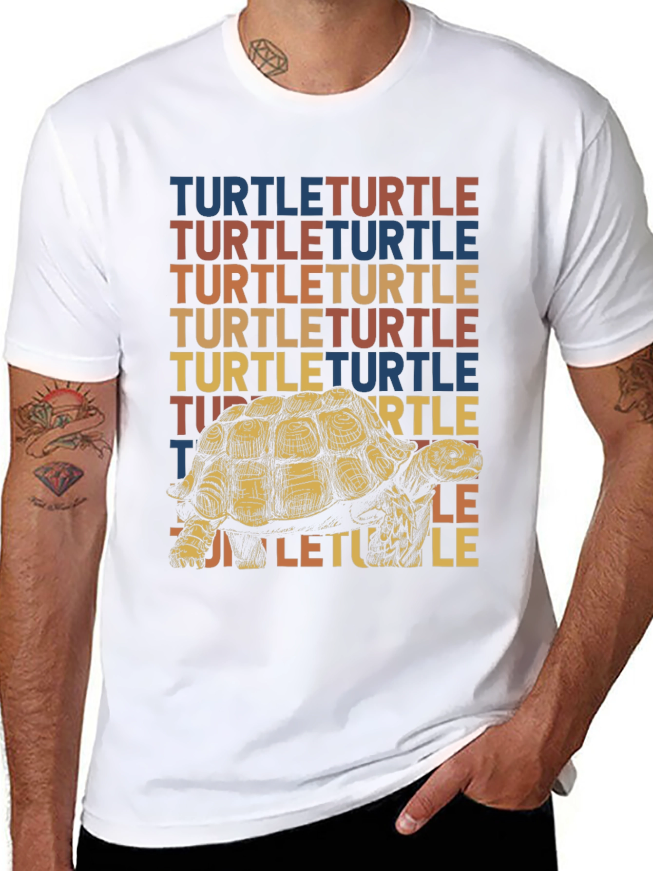 Retro Turtle Graphic T-Shirt