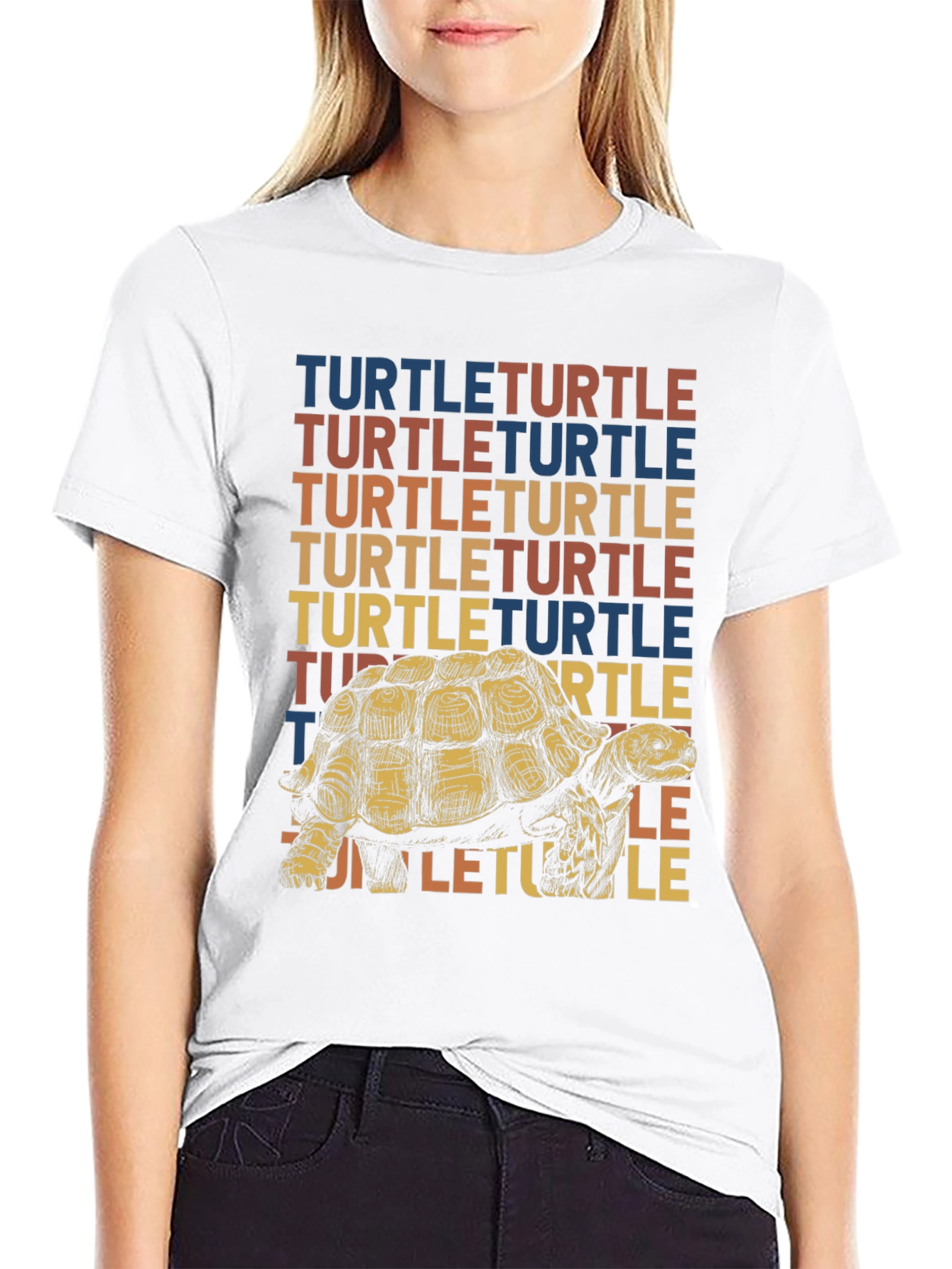 Retro Turtle Graphic T-Shirt