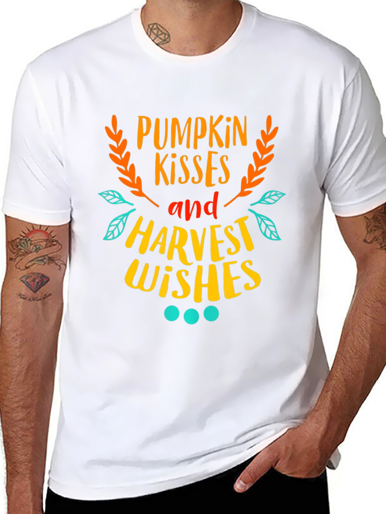 Pumpkin Kisses Harvest Wishes Graphic Tee