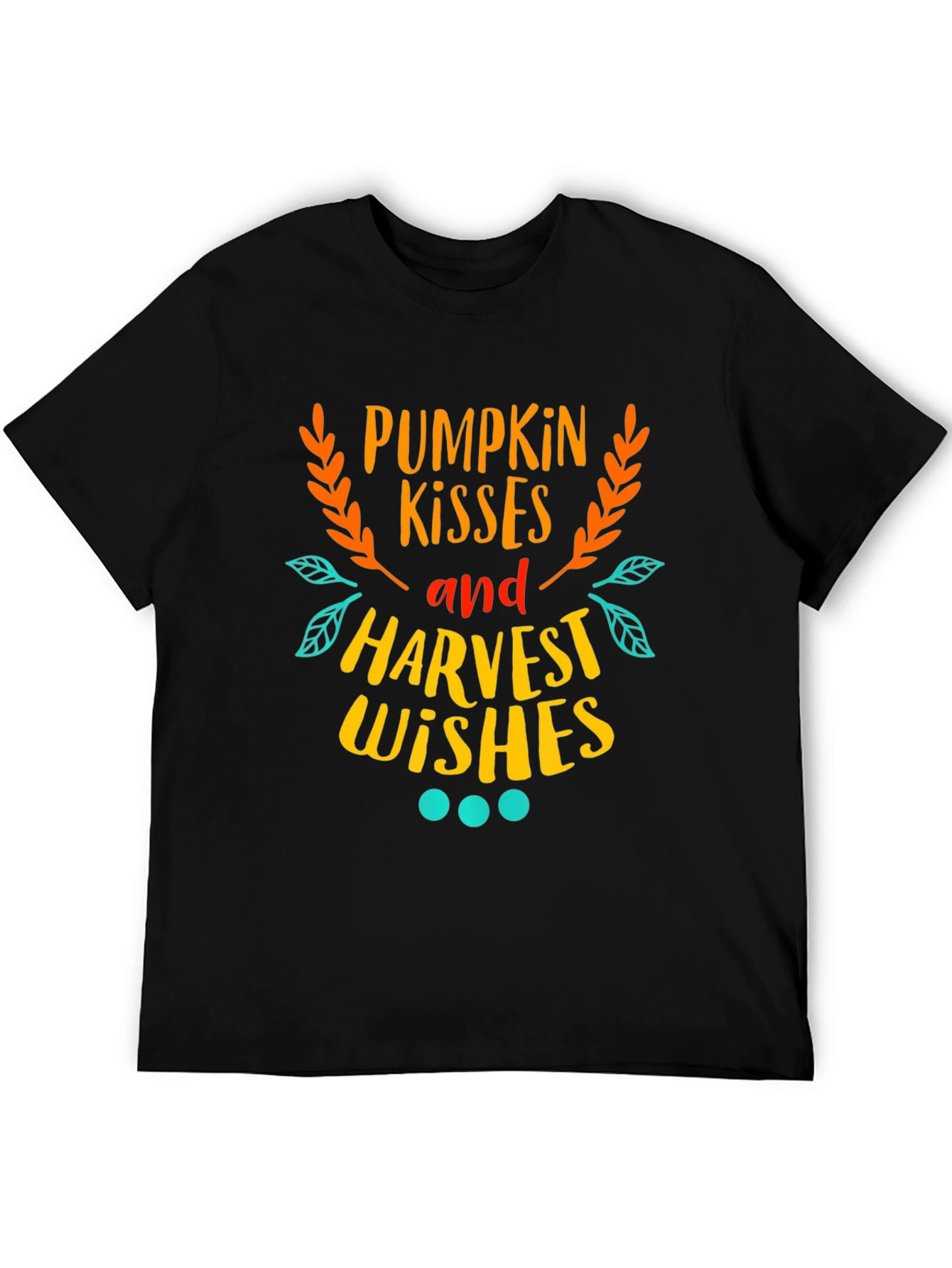 Pumpkin Kisses Harvest Wishes Graphic Tee