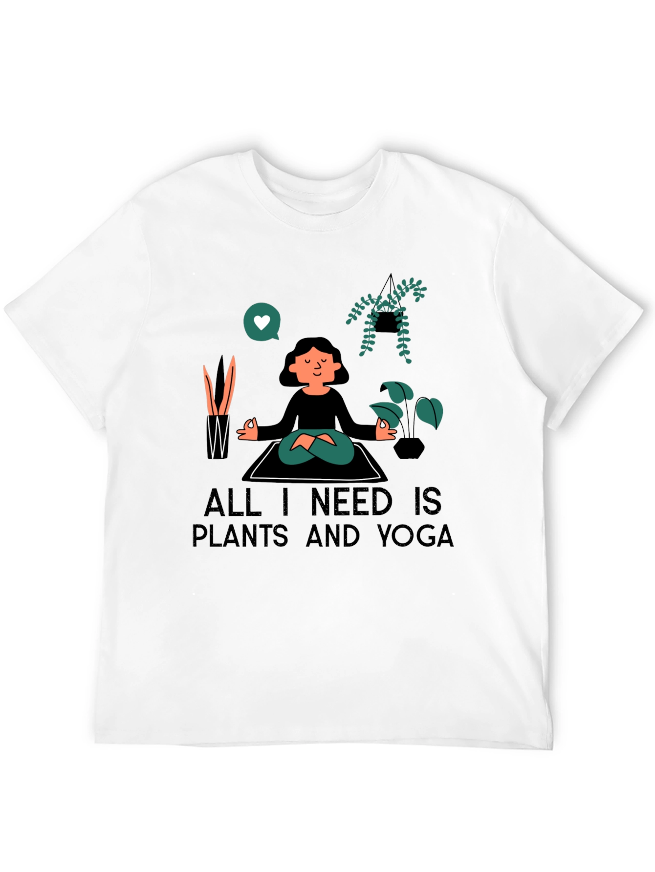 Plants & Yoga T-Shirt - Meditate in Style