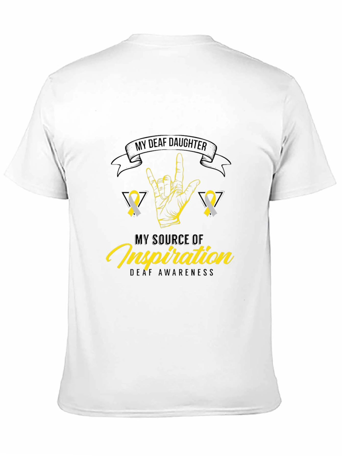 Deaf Awareness T-Shirt - My Deaf Daughter Design