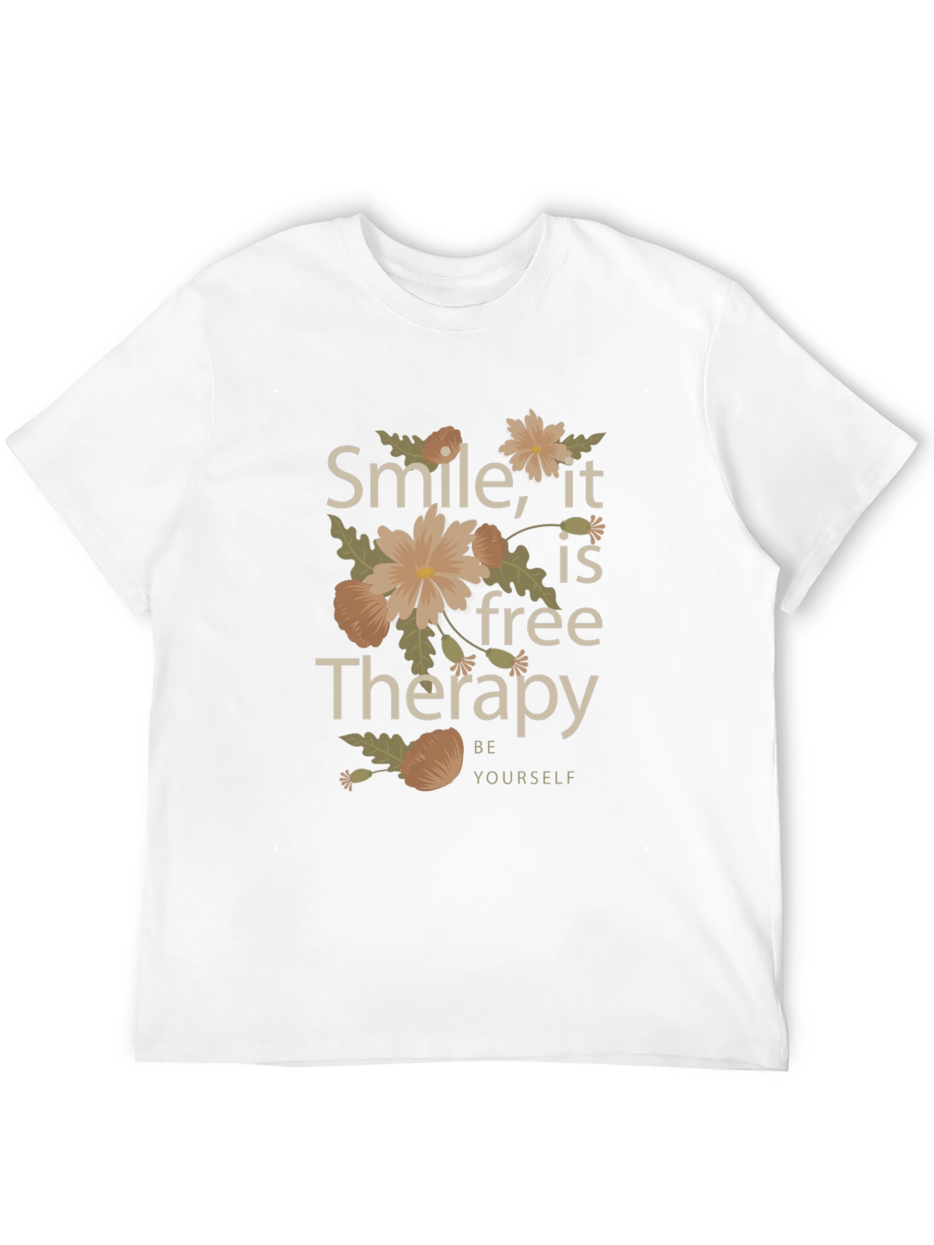 Smile Its Free Therapy Black Graphic Tee
