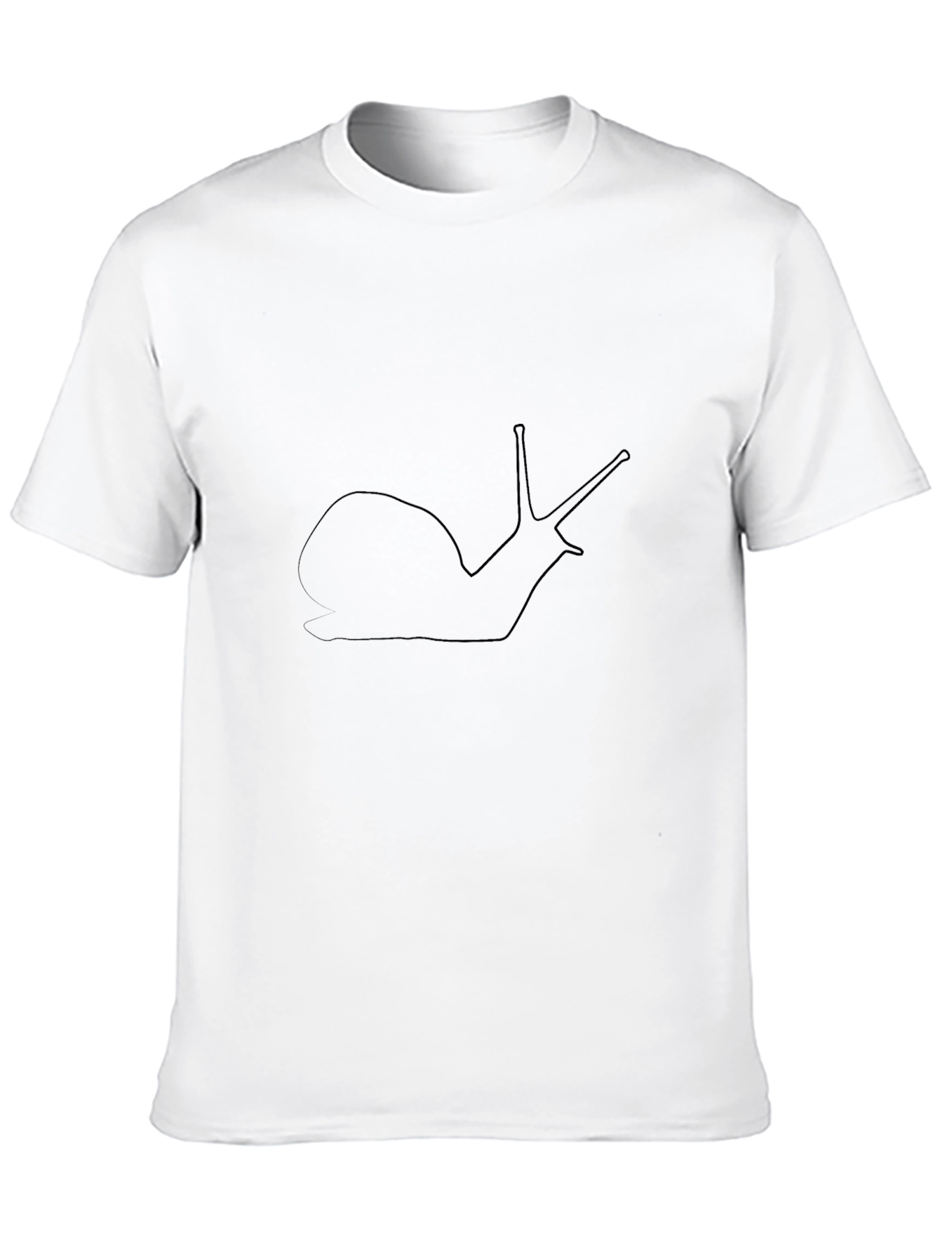Snail Outline Graphic Tee - Unisex Black T-Shirt