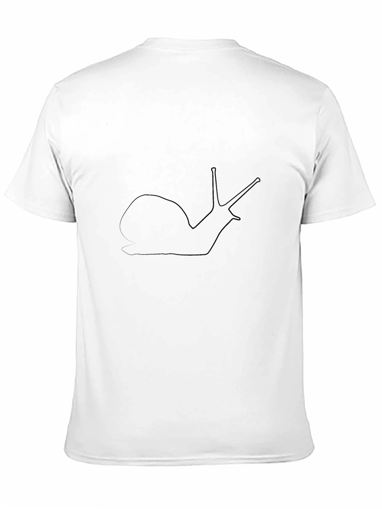 Snail Outline Graphic Tee - Unisex Black T-Shirt