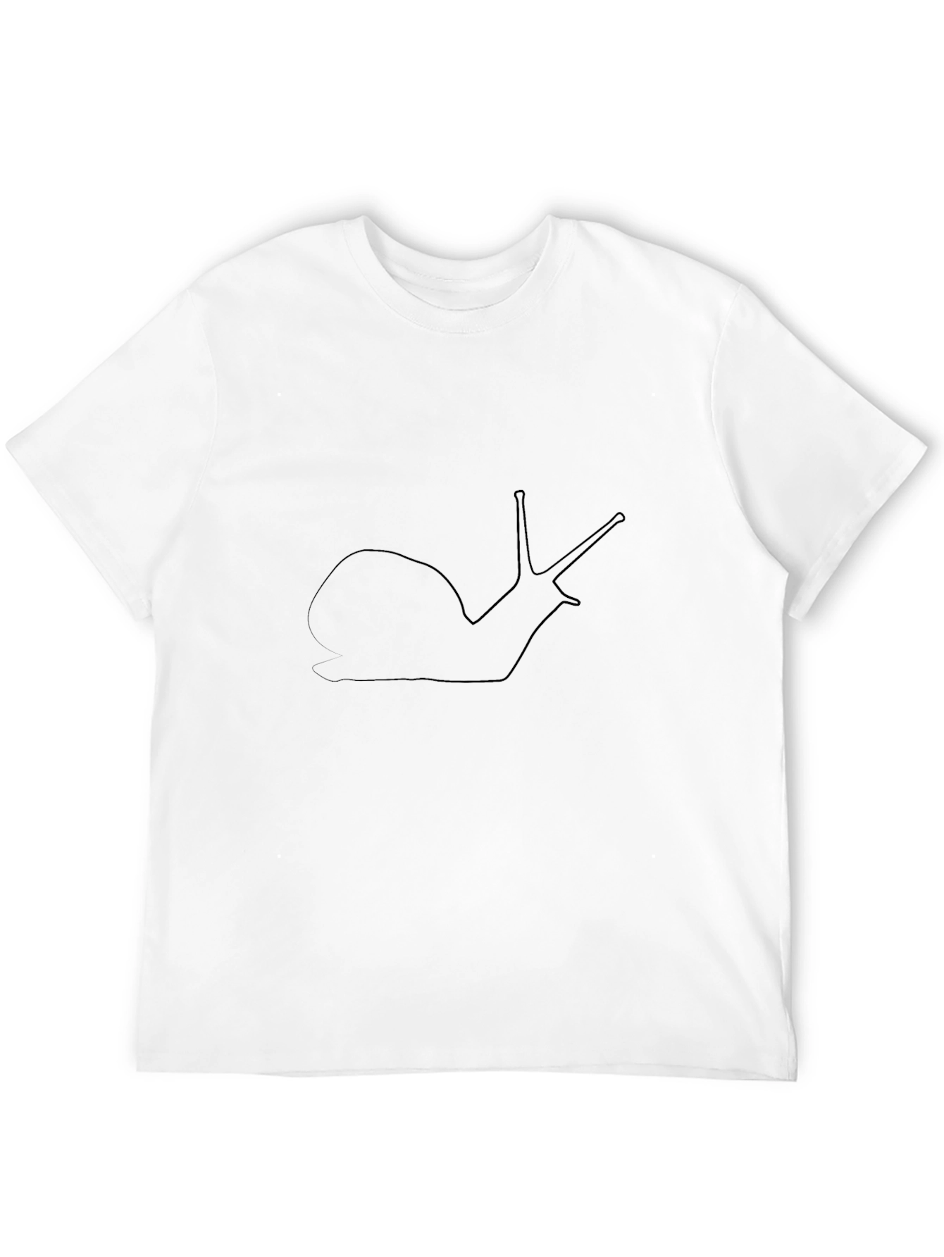 Snail Outline Graphic Tee - Unisex Black T-Shirt