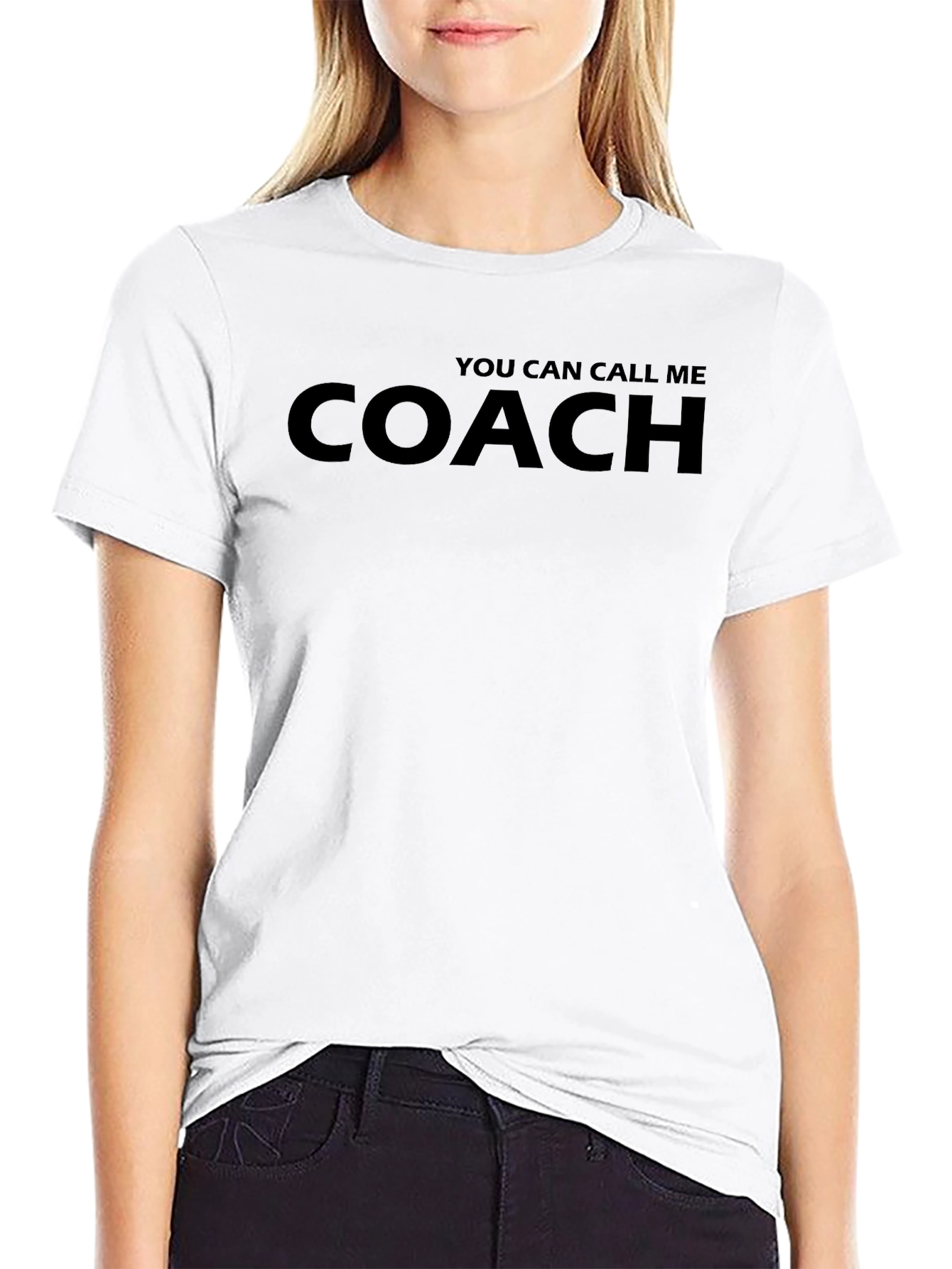 You Can Call Me Coach - Black T-Shirt