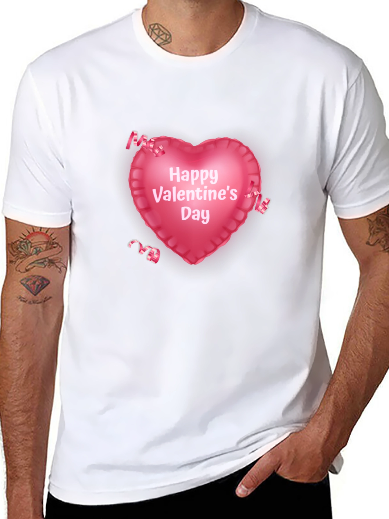 Valentines Day Heart Graphic T-Shirt