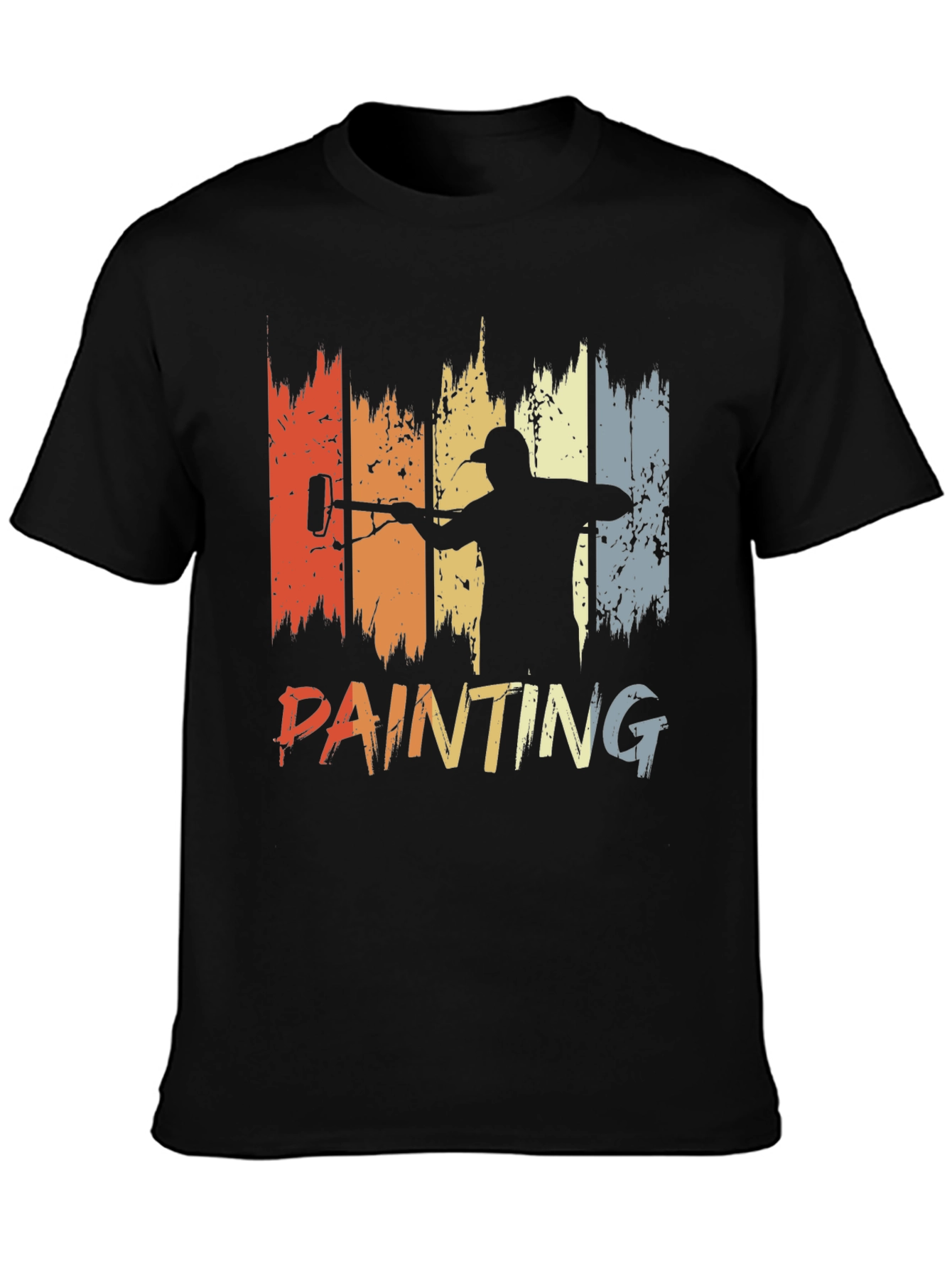 Retro Painting T-Shirt - Painter Silhouette