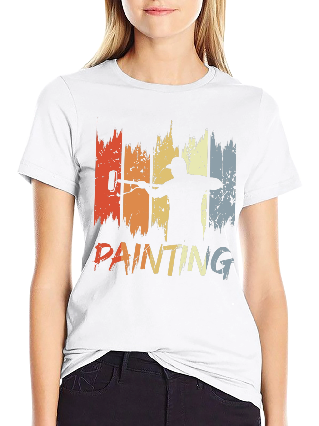 Retro Painting T-Shirt - Painter Silhouette