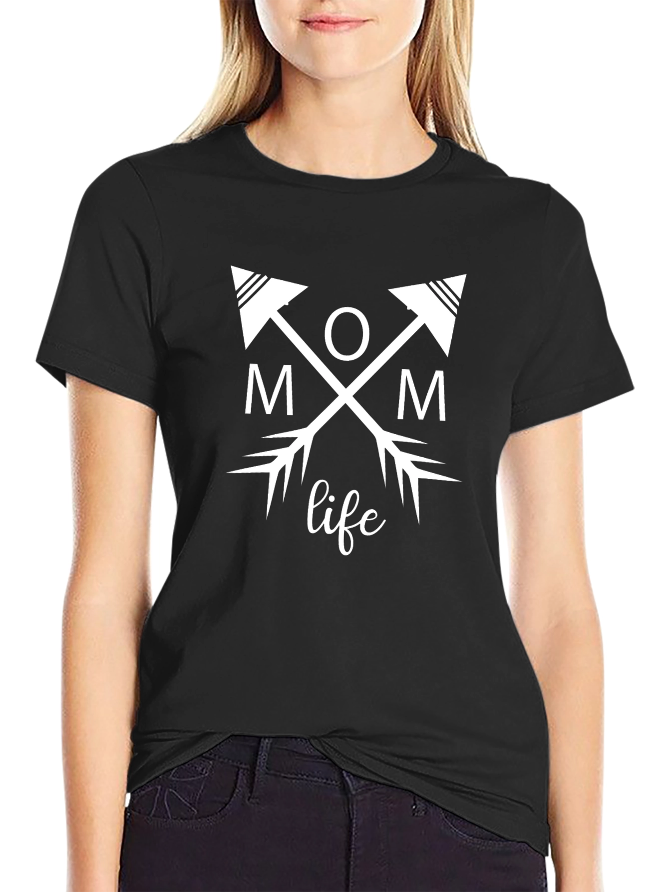 Mom Life Arrows Graphic T-Shirt