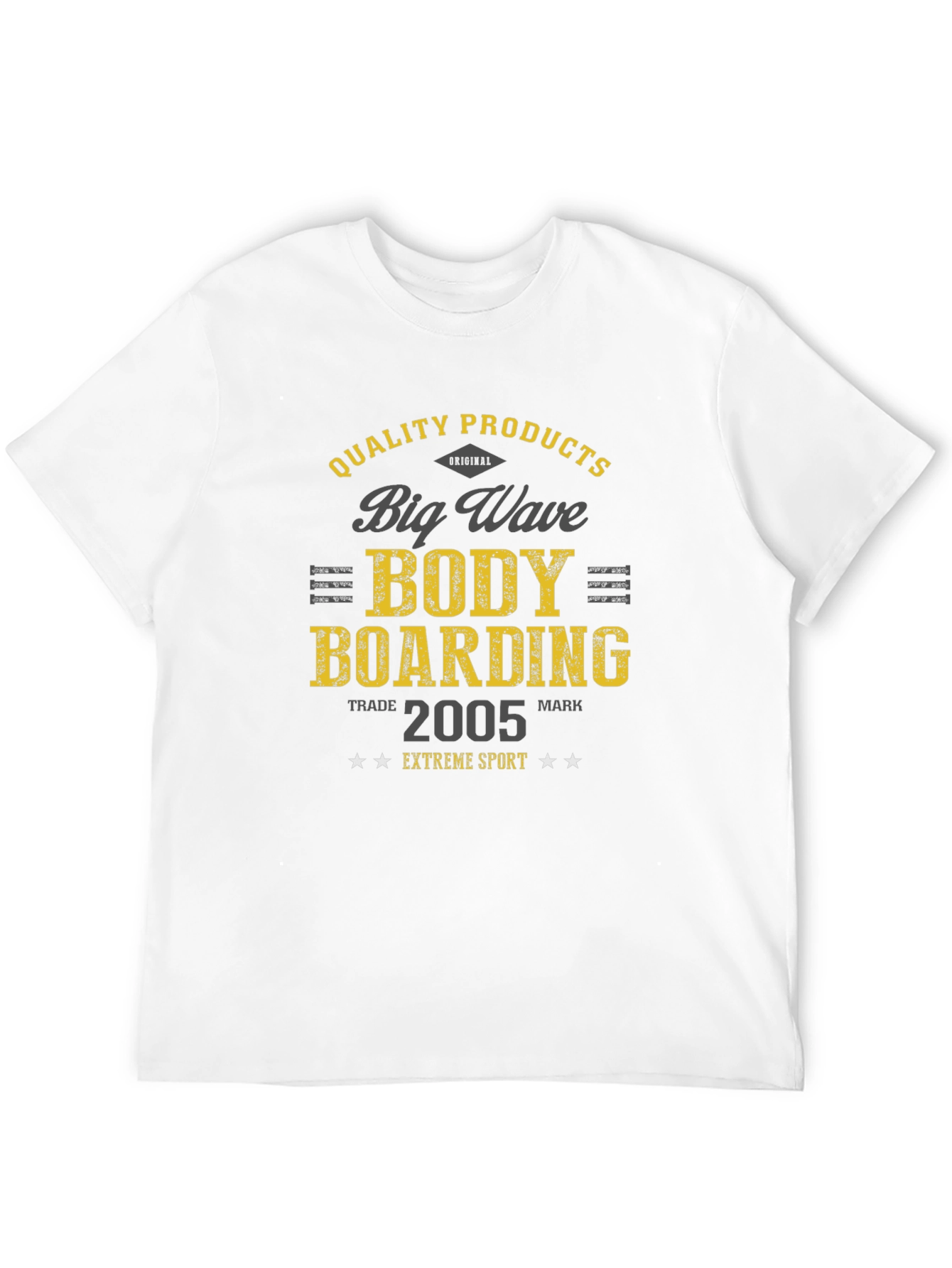 Big Wave Body Boarding T-Shirt - Extreme Sport